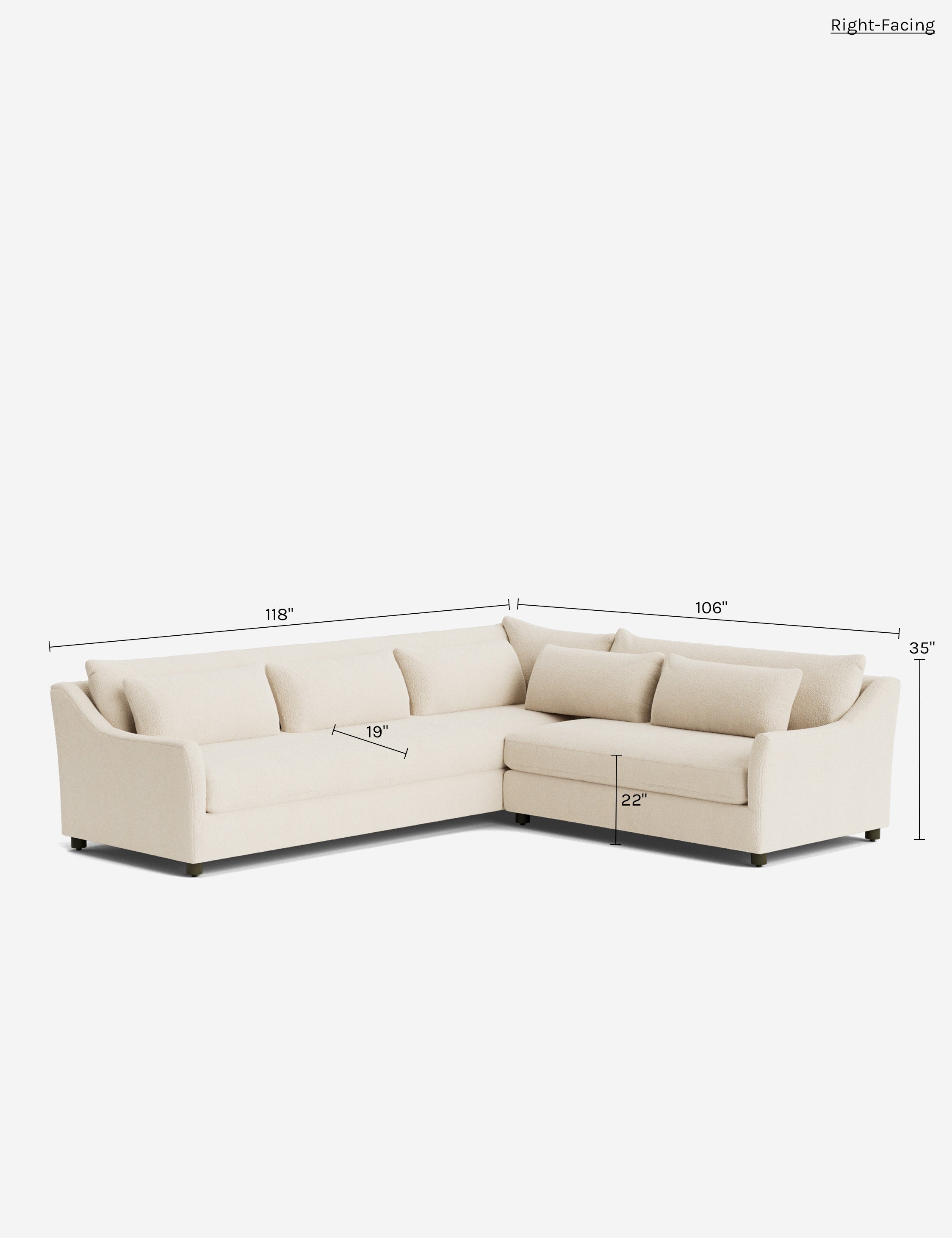 Lulu and Georgia Niven Corner Sectional Sofa - view 72