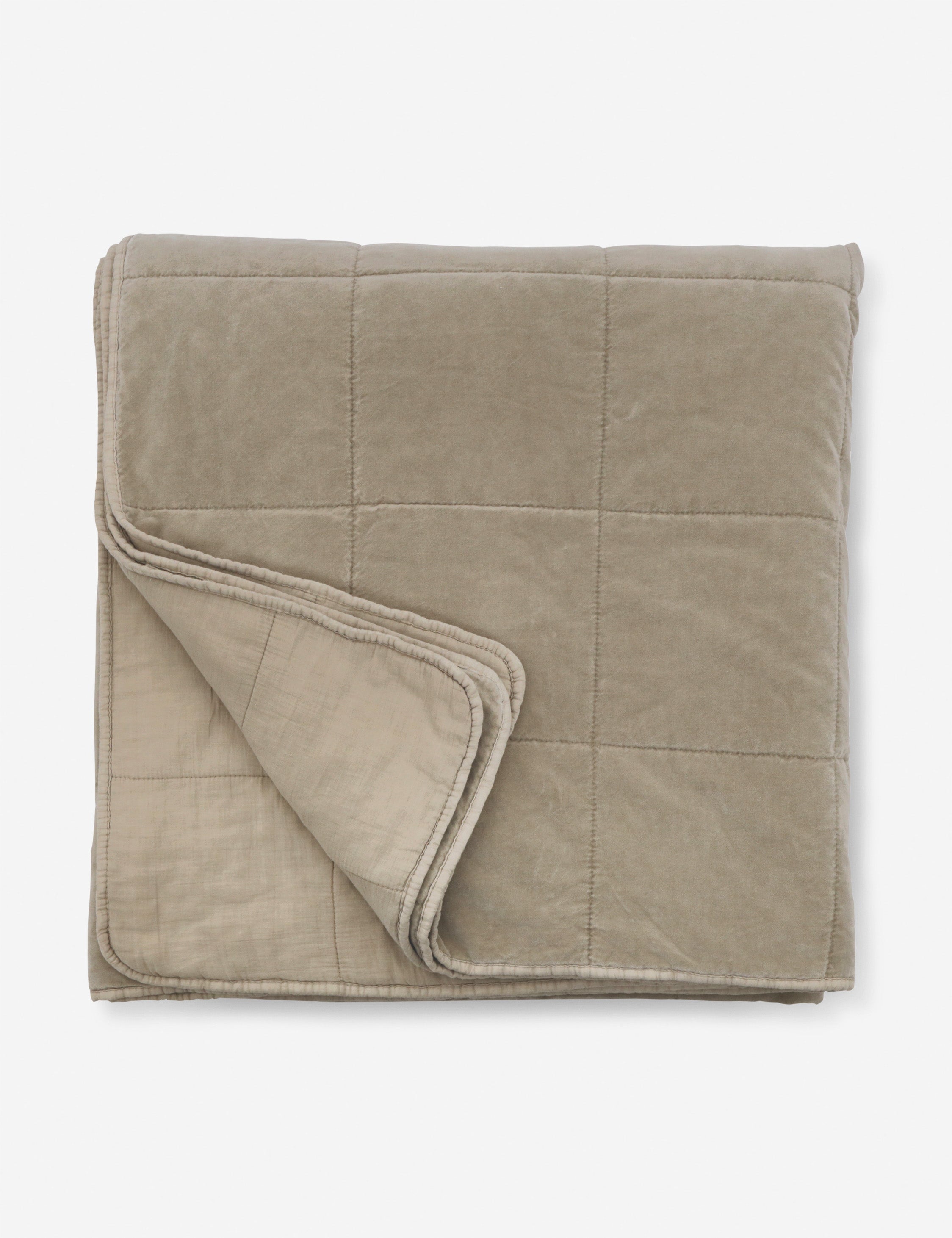 Lulu and Georgia Amsterdam Cotton Velvet Coverlet by Pom Pom at Home