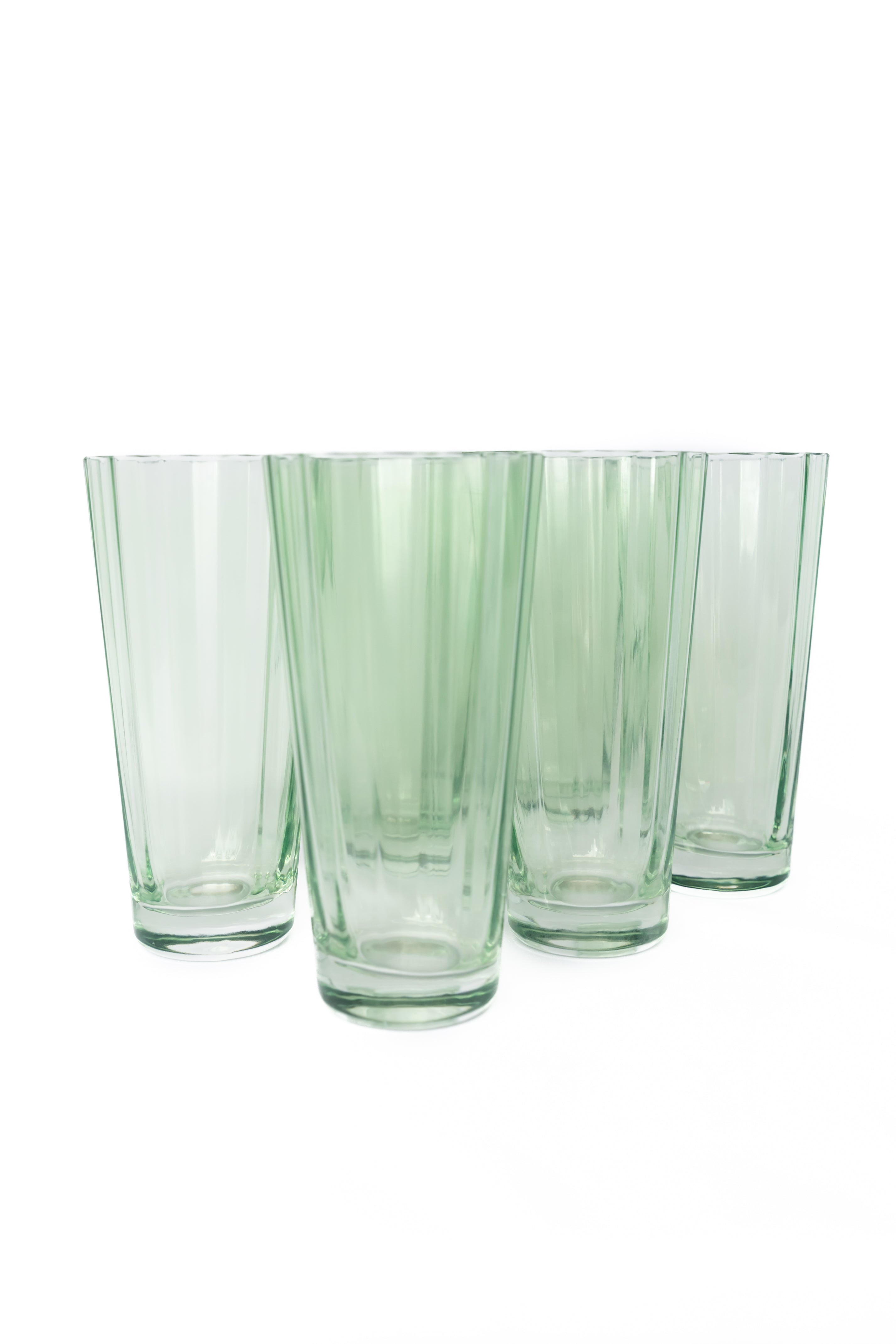 Estelle Colored Glass Estelle Colored Sunday High Balls - Set of 6 {Mint Green} - view 5