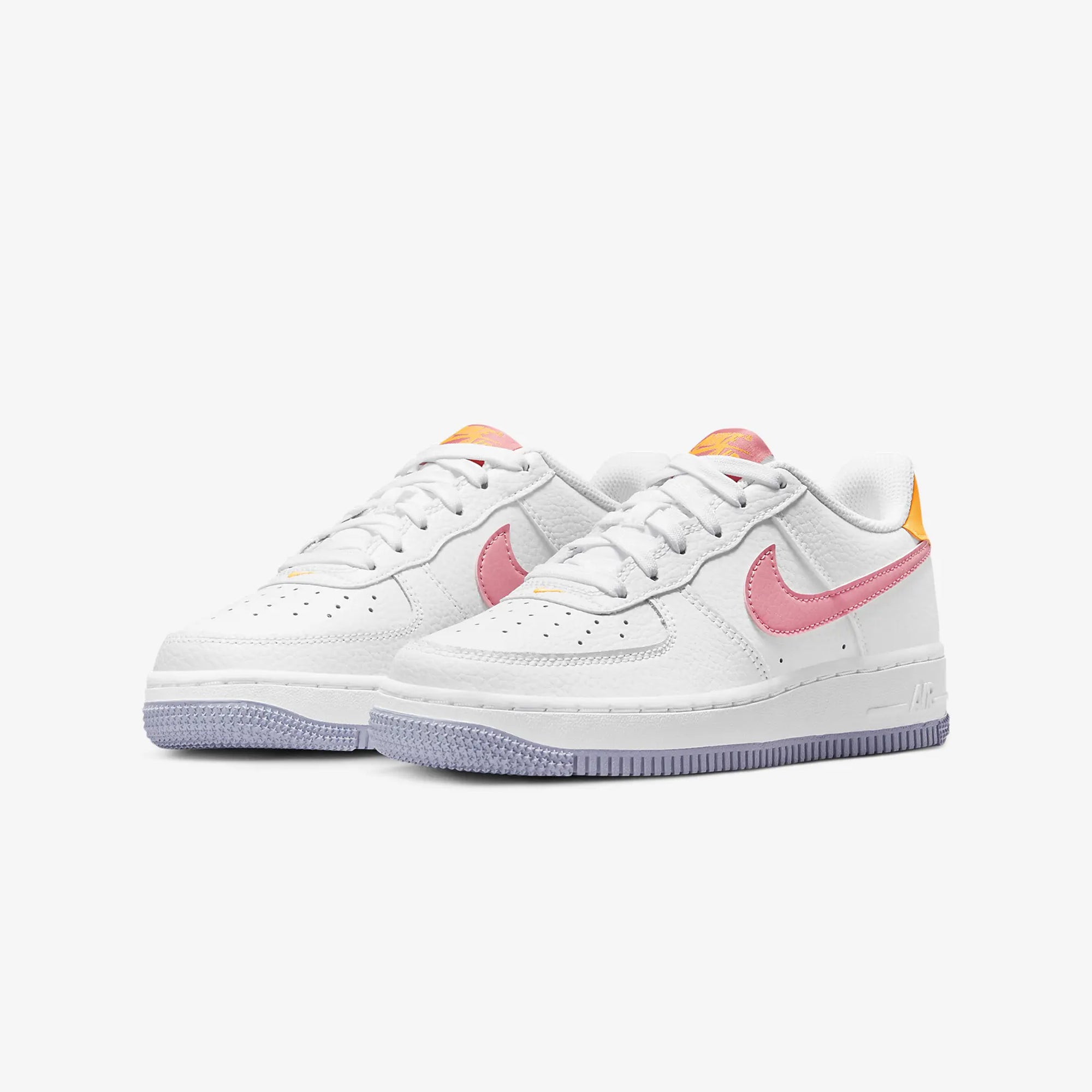 Nike | AIR FORCE 1 { WHITE/CORAL CHALK-LASER ORANGE