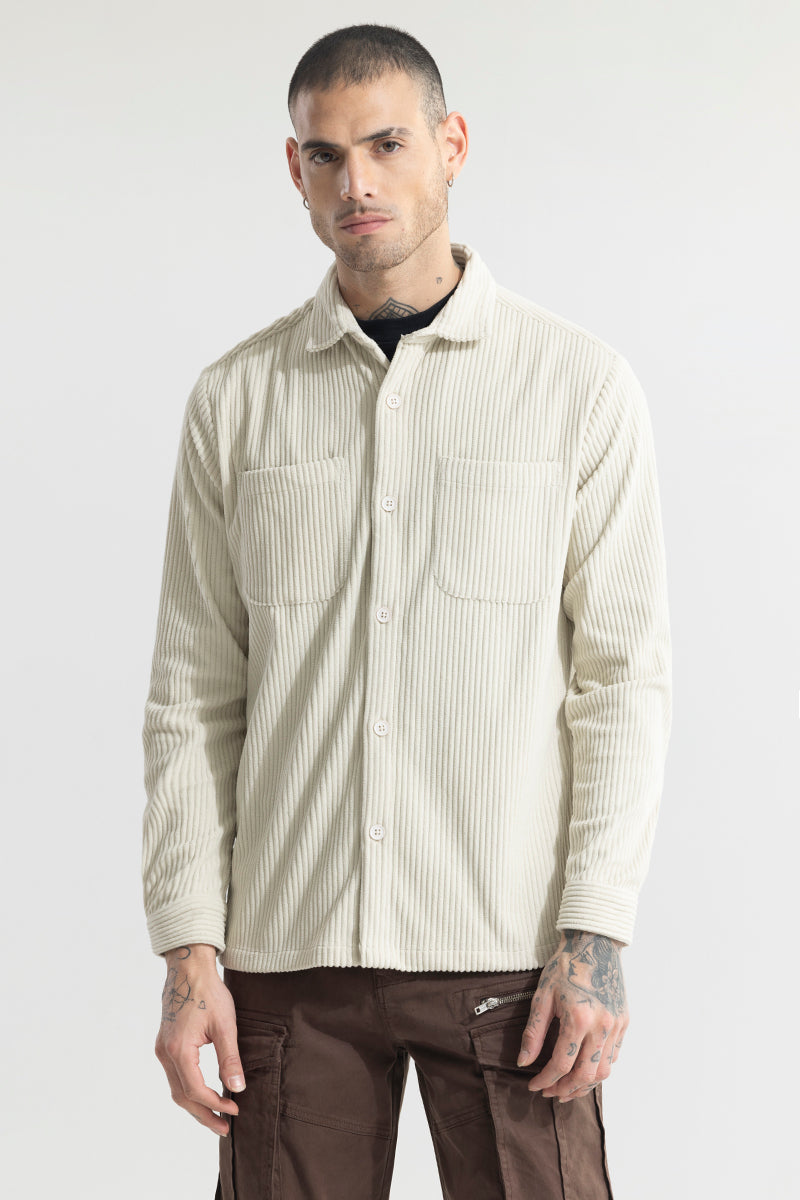 SNITCH Cozy Cord Cream Shirt - view 6