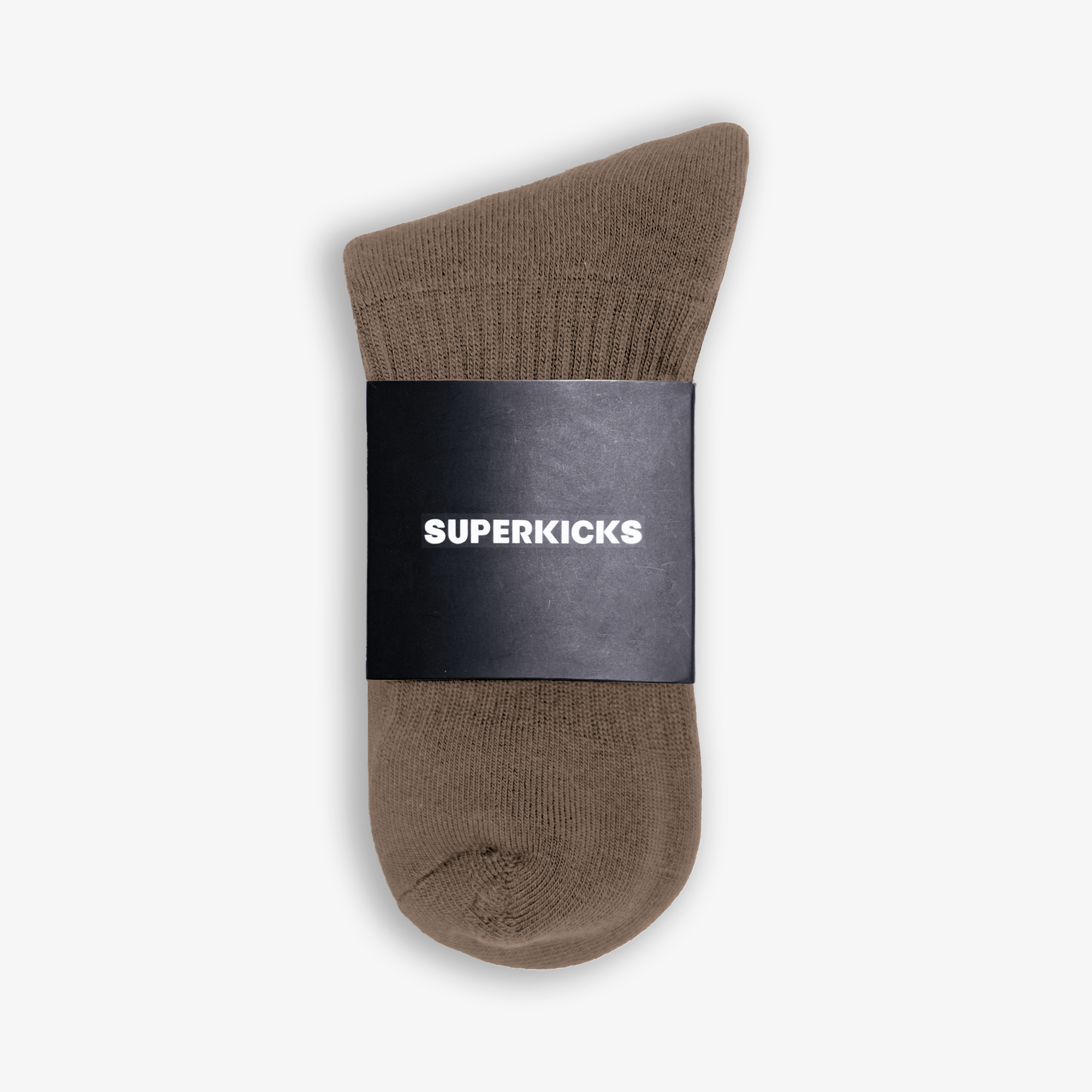 Superkicks | CREW SOCKS { BROWN - view 2