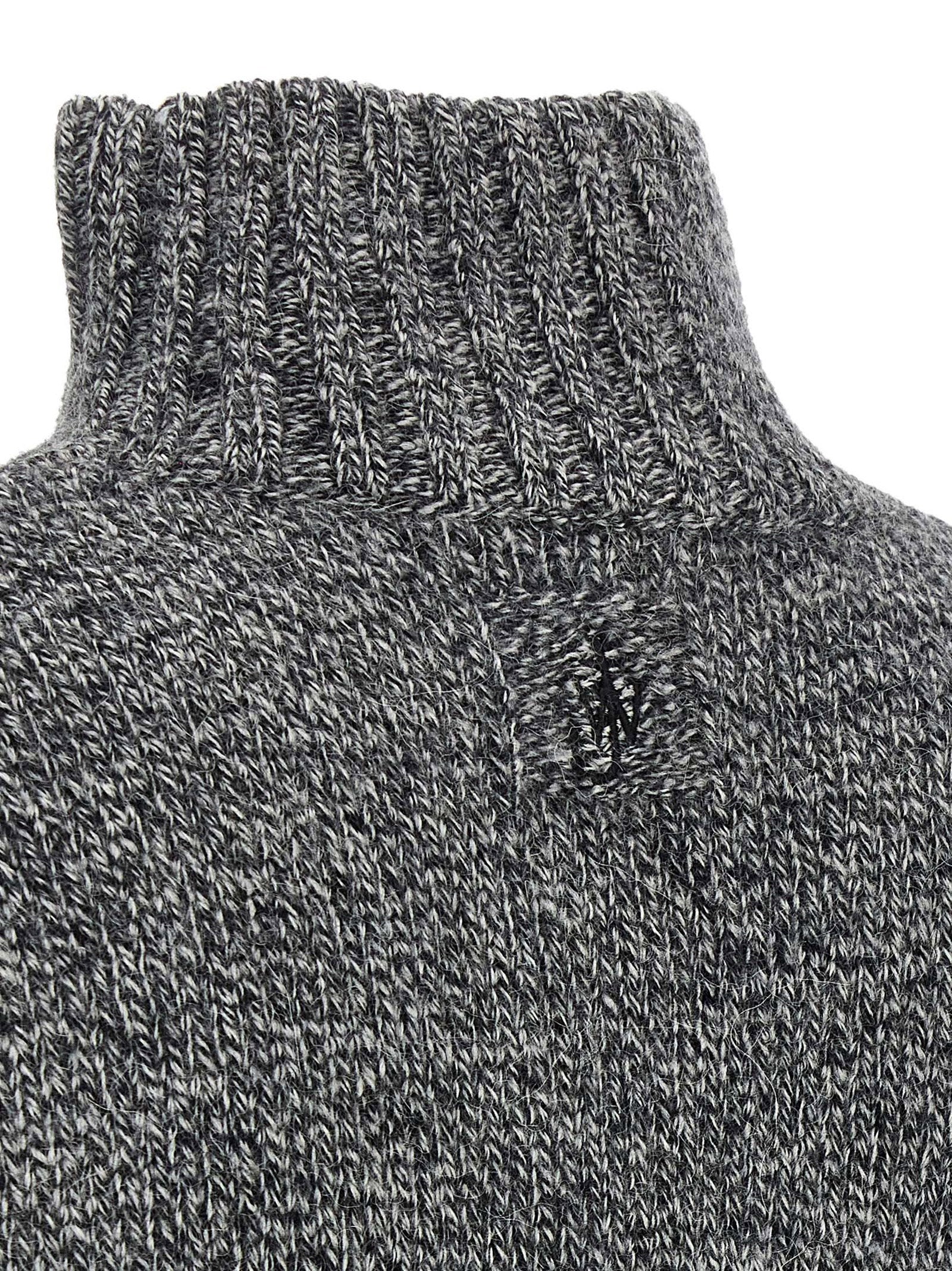 J.w.anderson Leather Patch Pocket Sweater – 45% wo, 37% wp, 18% ac - view 4