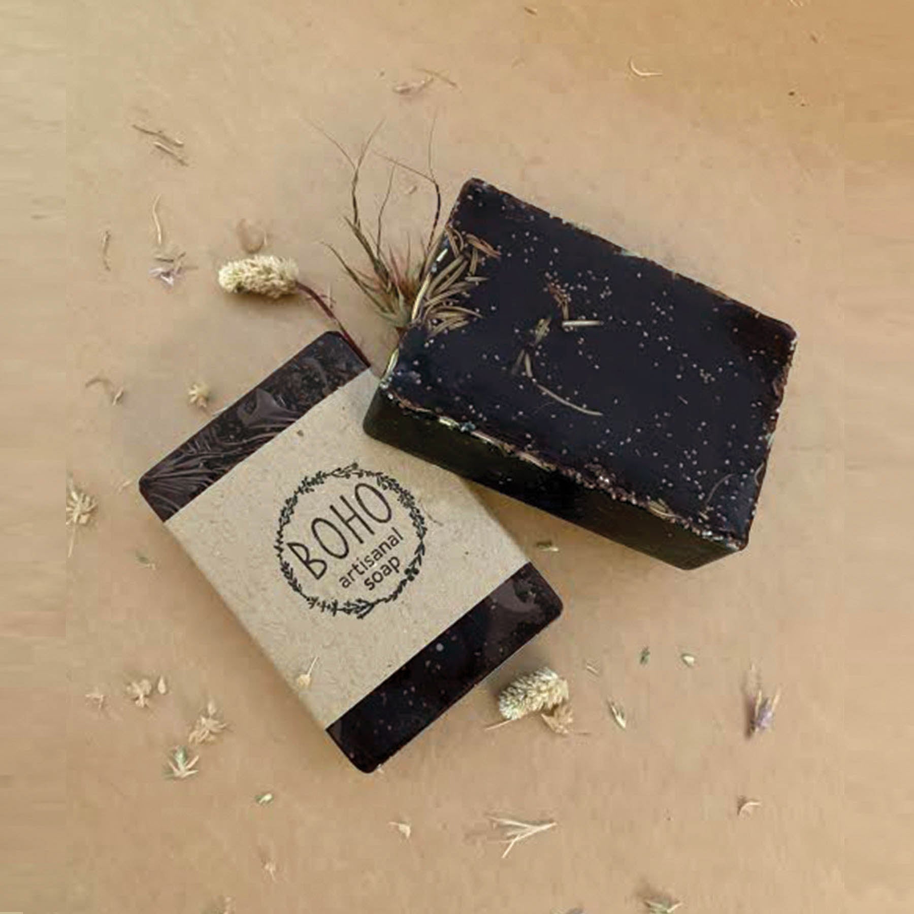 BOHO ARTISANAL SOAPS Activated Charcoal - Handmade Boho Artisanal Soap - view 2