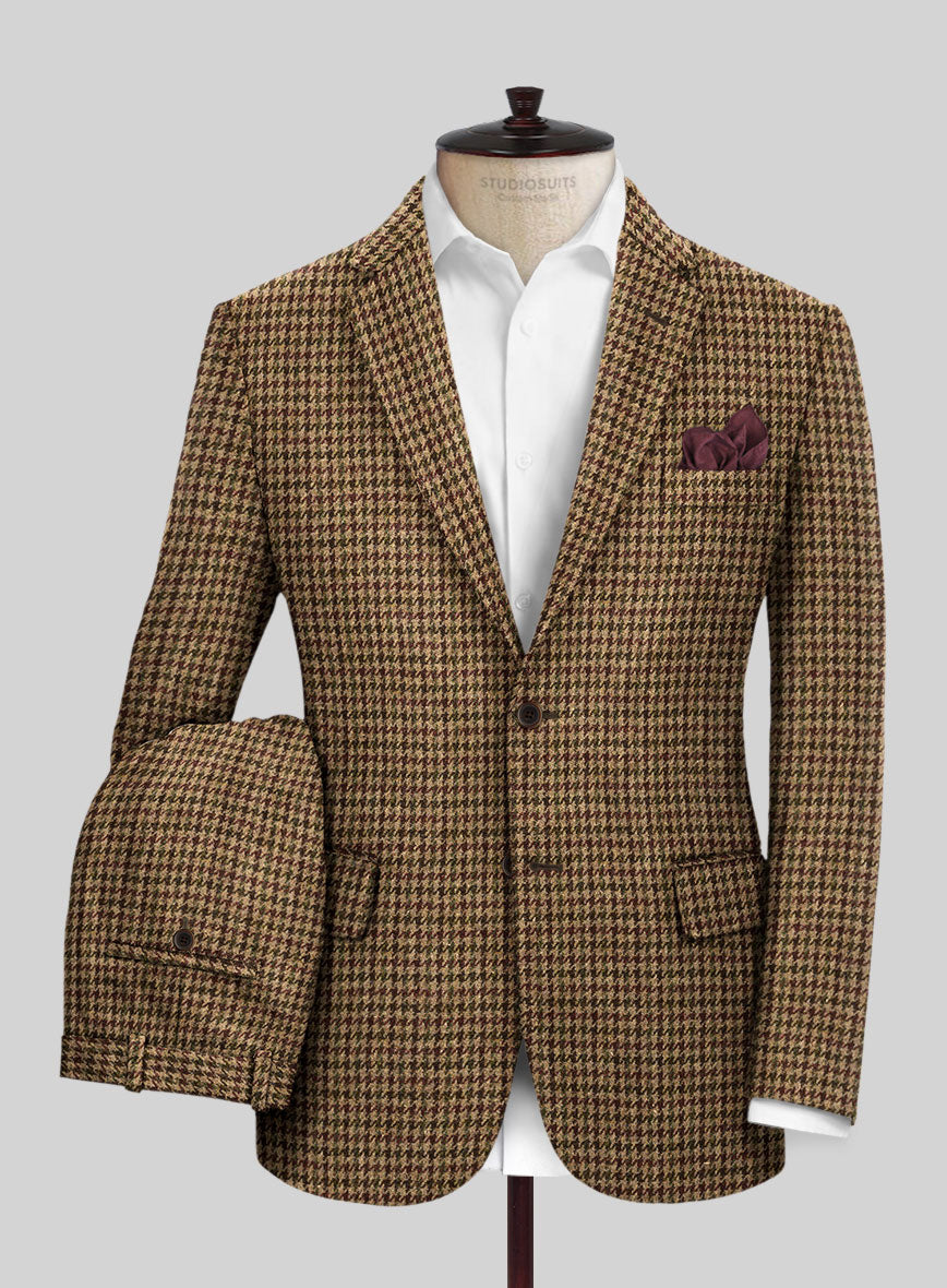 StudioSuits Harris Tweed Russet Houndstooth Suit