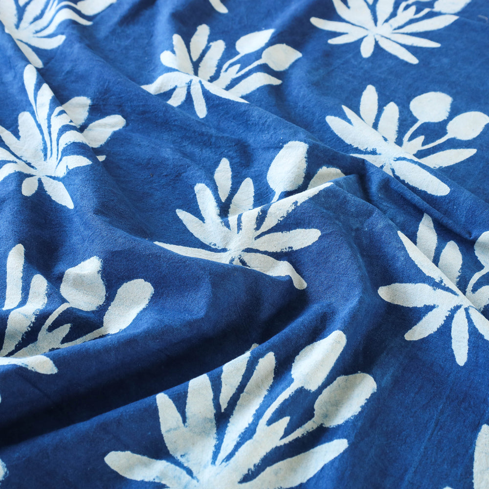 BINDAAS UNLIMITED Blue - Block Art Print Cotton Double Bindaas Bed Sheet (110 x 93 in) - view 2