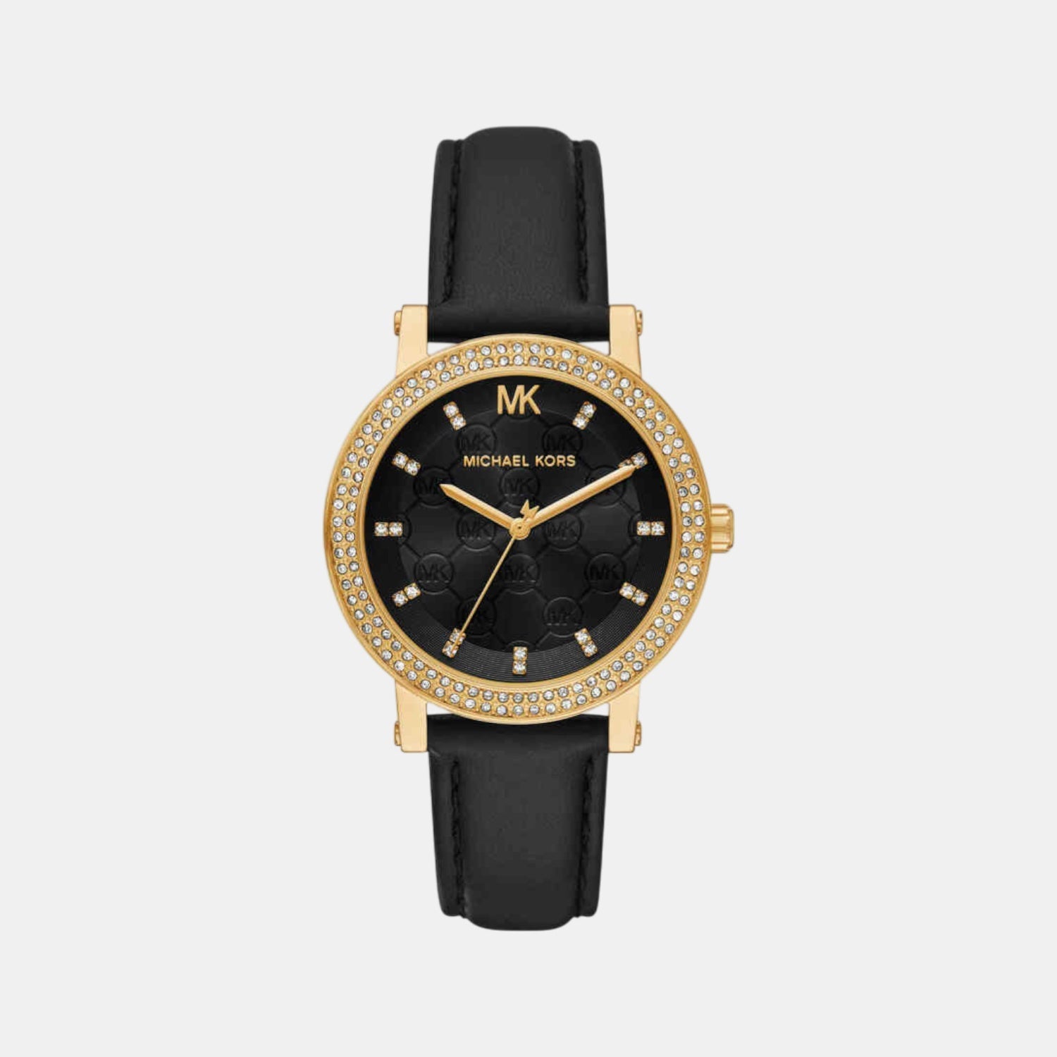 Michael Kors Corey Women Quartz Black Dial Analog Leather Watch MK4896