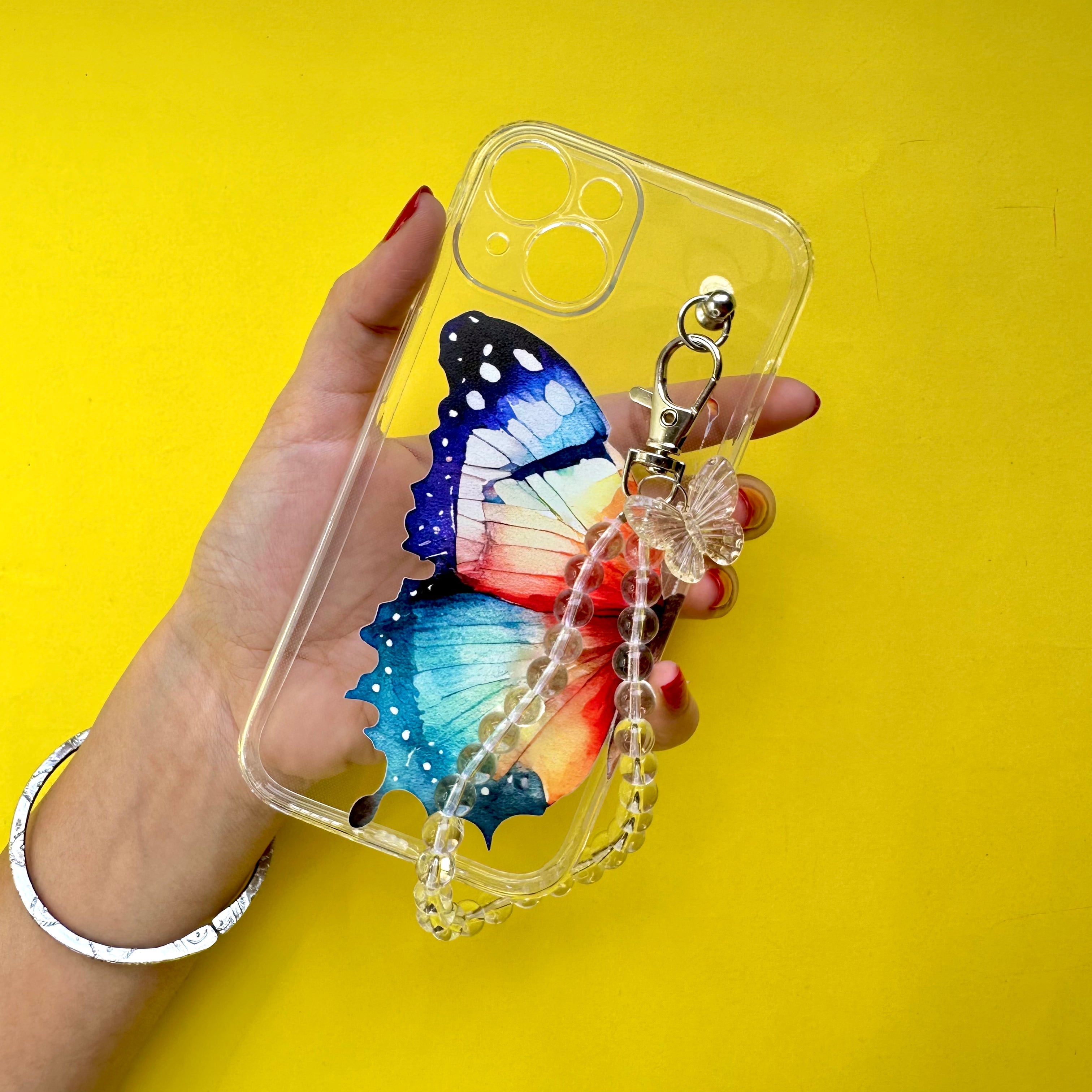Casebasket Flitzy Transparent Pearlfly Fall Chain Phone Cover