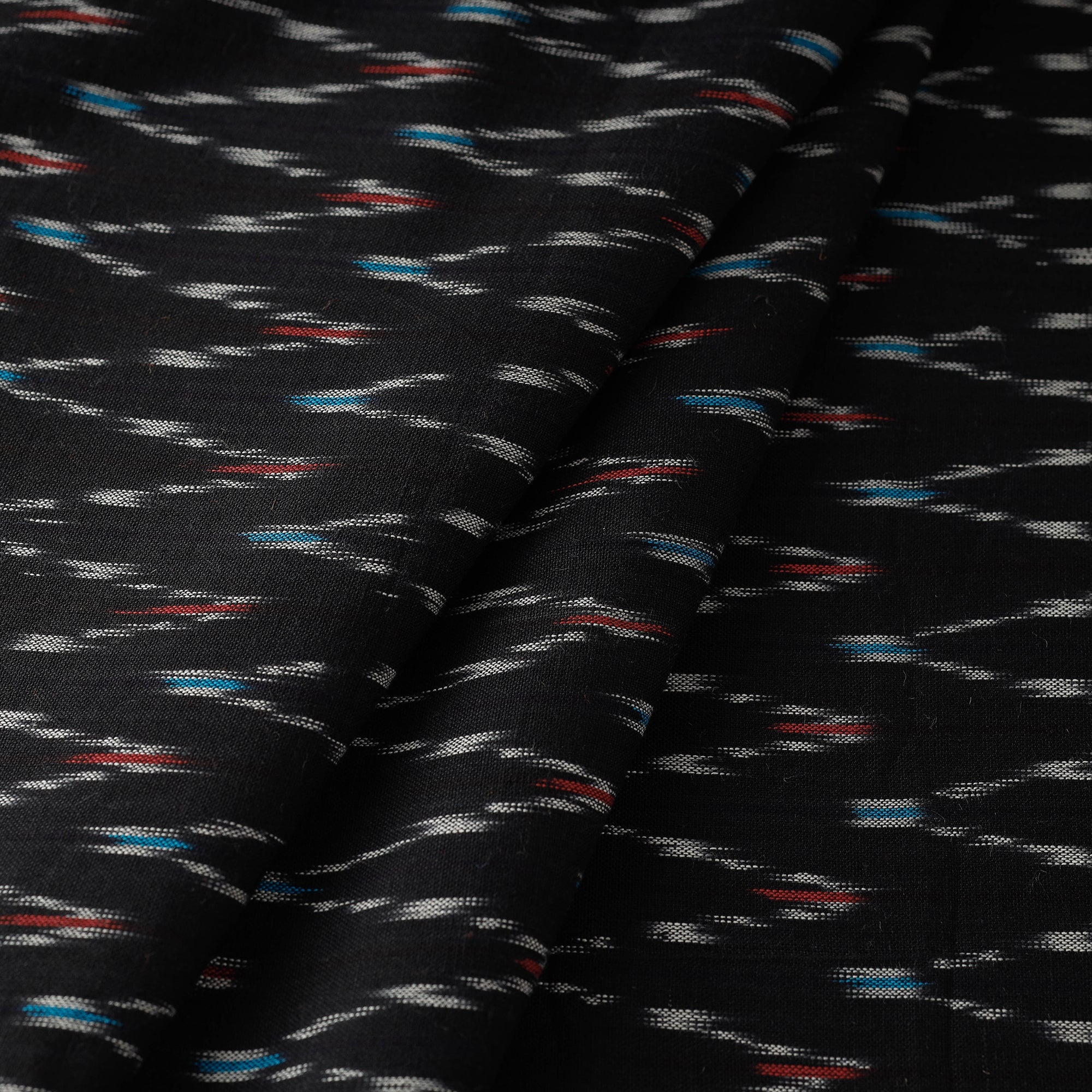 SOUTH KARGHA Black - Cotton Pochampally Ikat Fabric - view 3