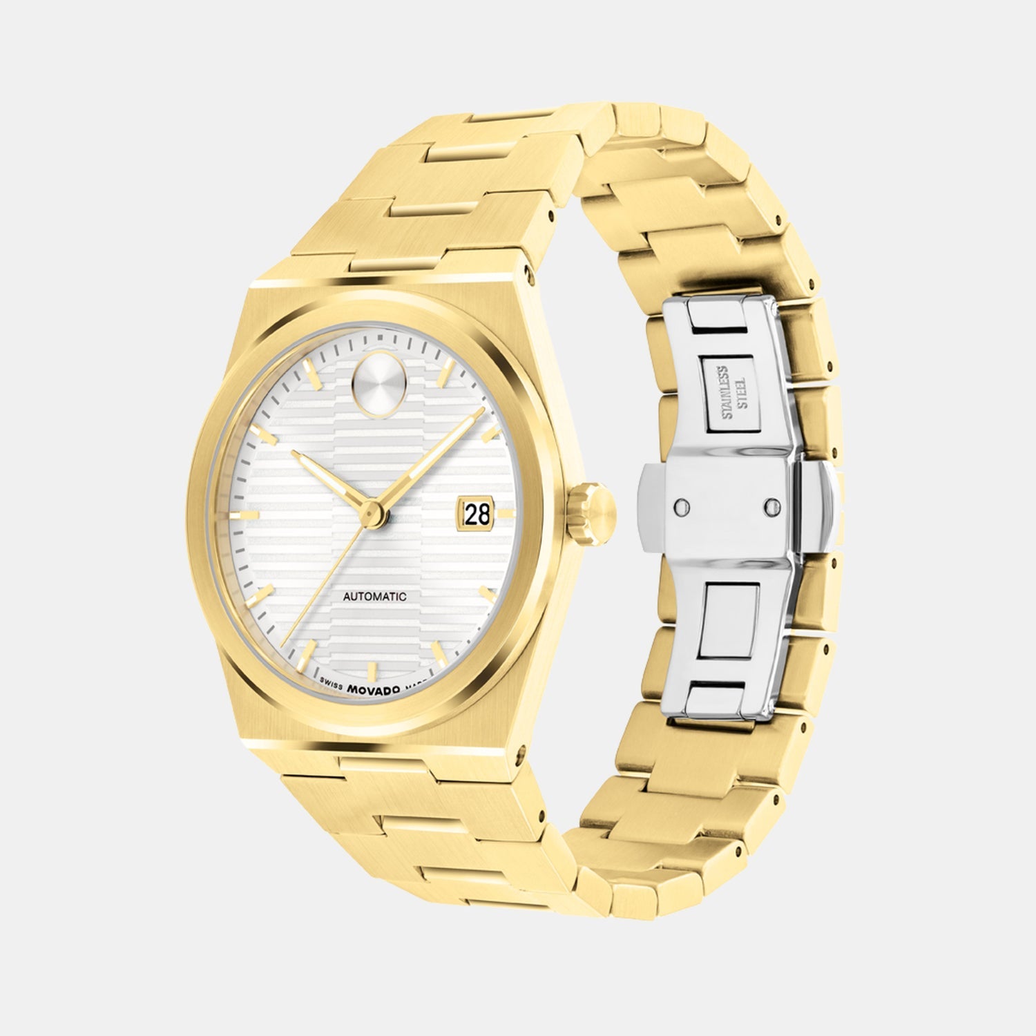 Movado Bold Quest Men Automatic White Dial Analog Stainless Steel Watch 3600943 - view 2