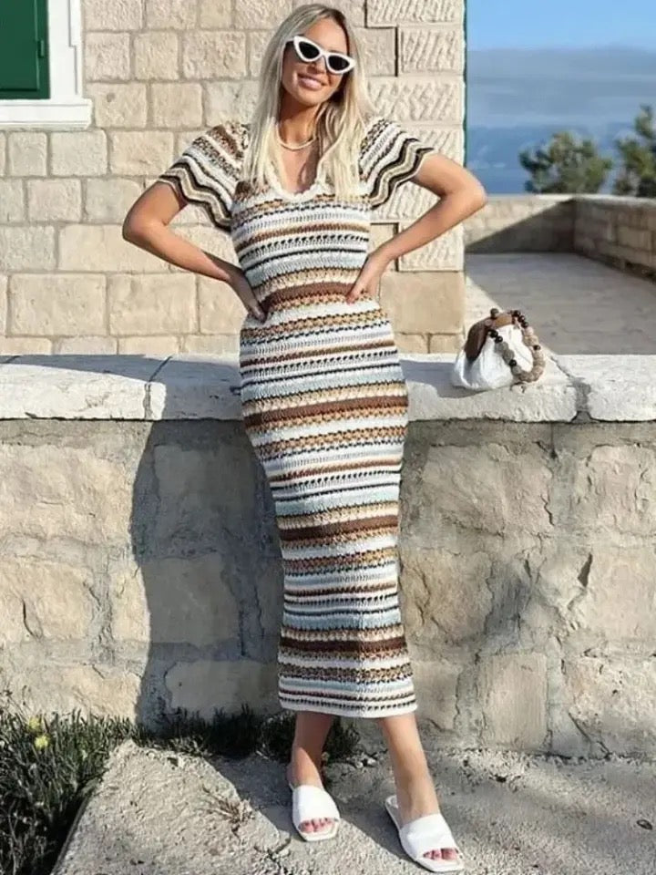Alamode By Akanksha Siya Luxe Soft Knit Holiday Dress