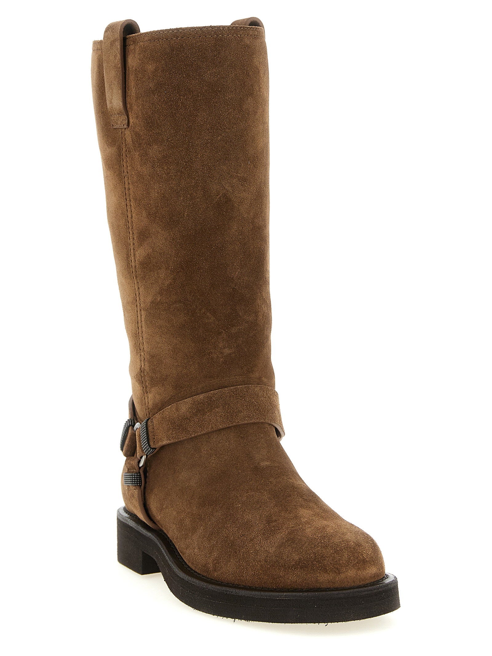 Brunello Cucinelli Monile Suede Boots - view 2