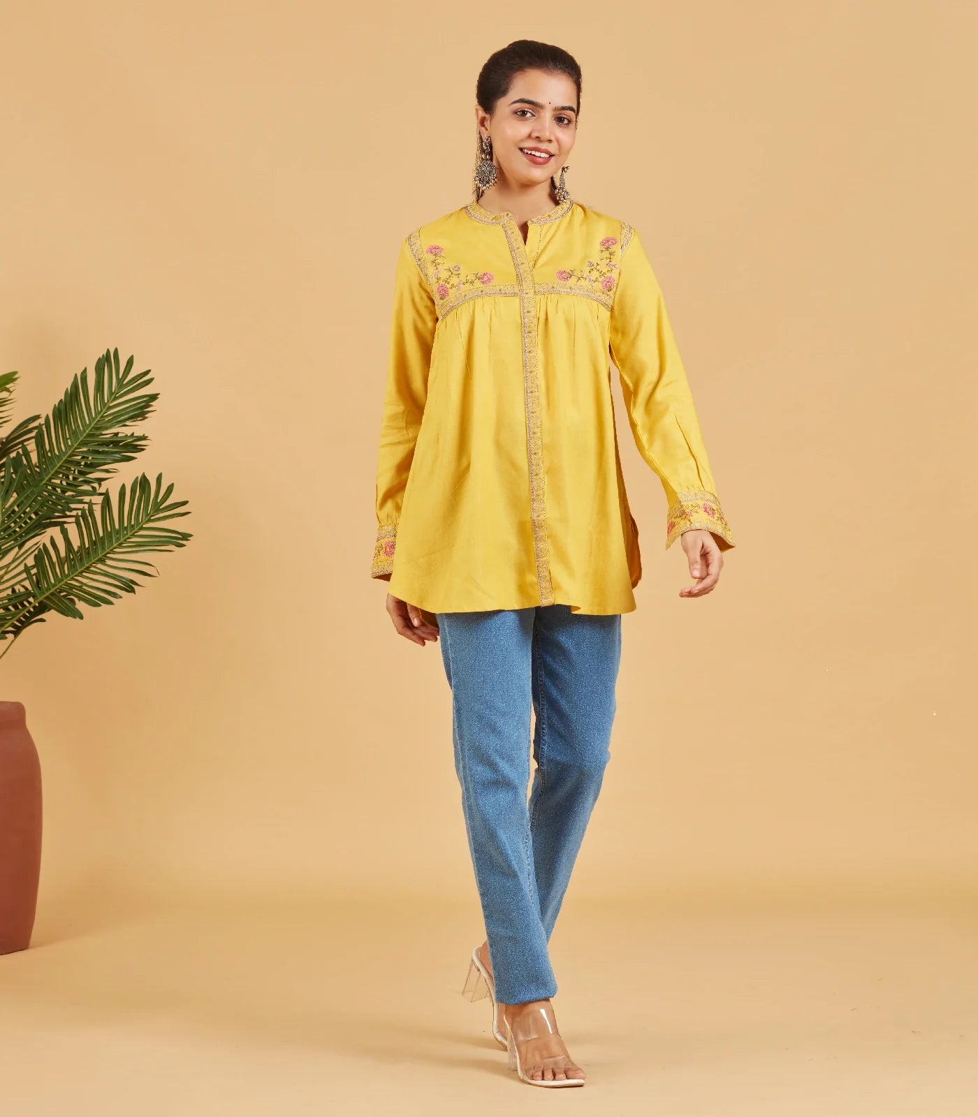 RmKV Sunshine Yellow Short Top