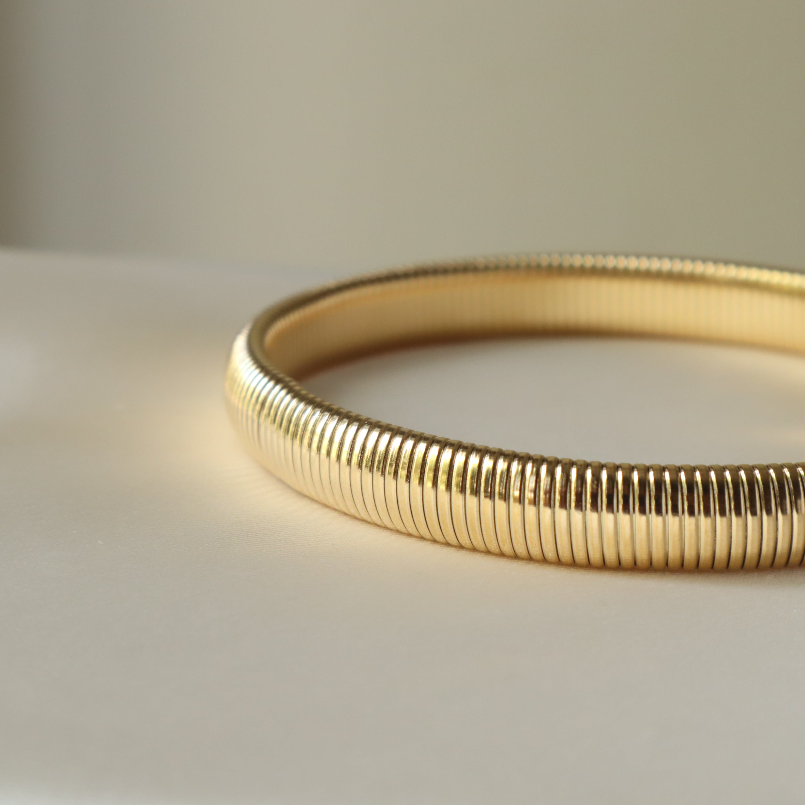 Ash Designs Gold Coast at Night Sleek 18K Gold Plated Bangle - view 2