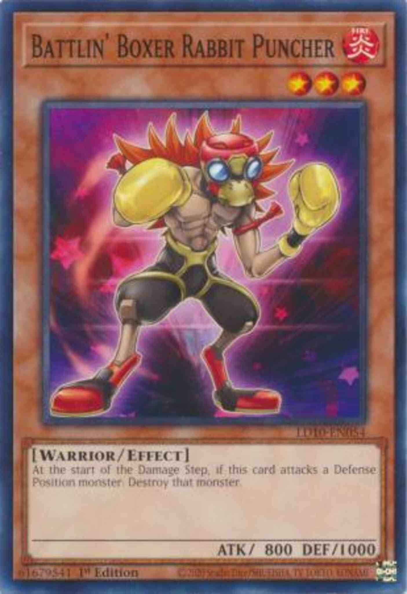 Yu-Gi-Oh! Battlin' Boxer Rabbit Puncher - LD10-EN054 - Common - 1st Edition