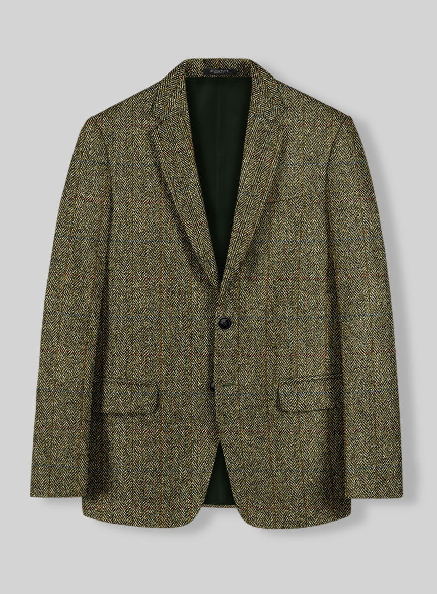 StudioSuits Harris Tweed Ranger Green Jacket