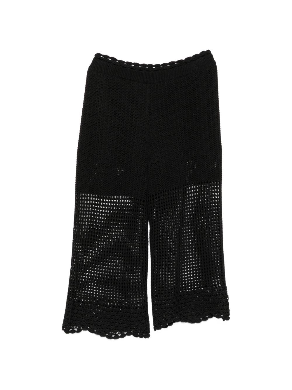 Iro Crochet Knit Wide-Leg Trousers - view 2