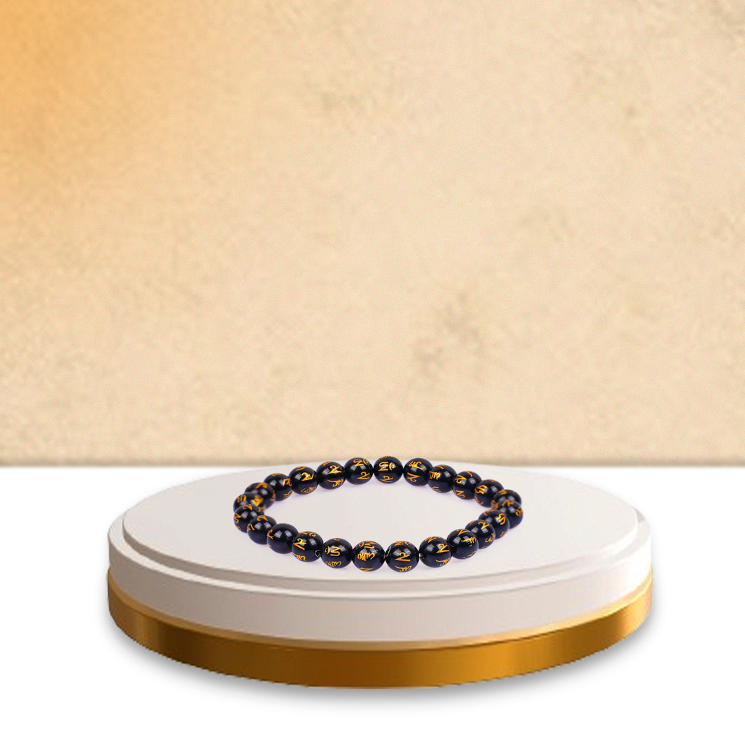 Gemsmantra Black Om Mani Bracelet