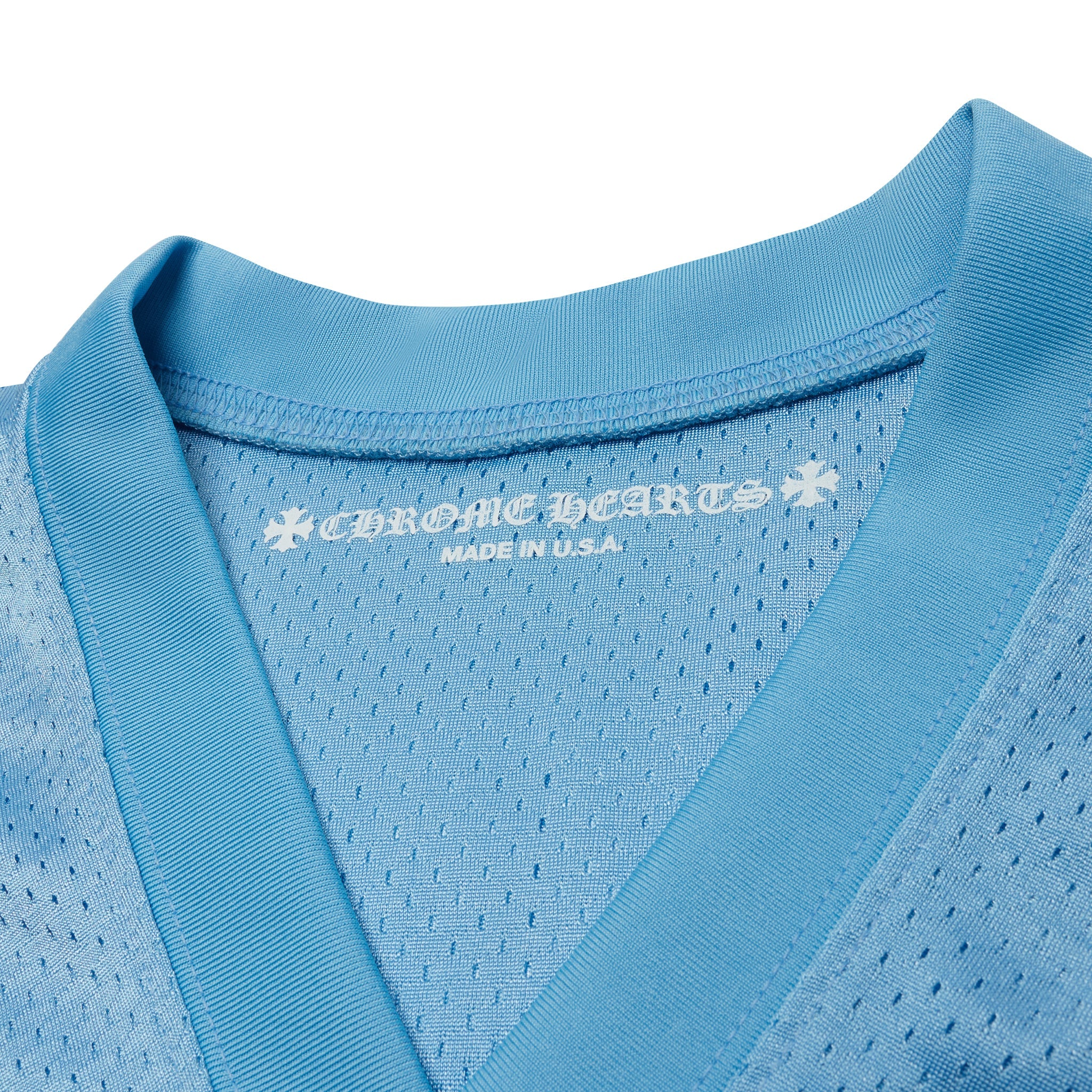 Chrome Hearts Stadium Mesh Short Sleeve Blue Jersey - view 8