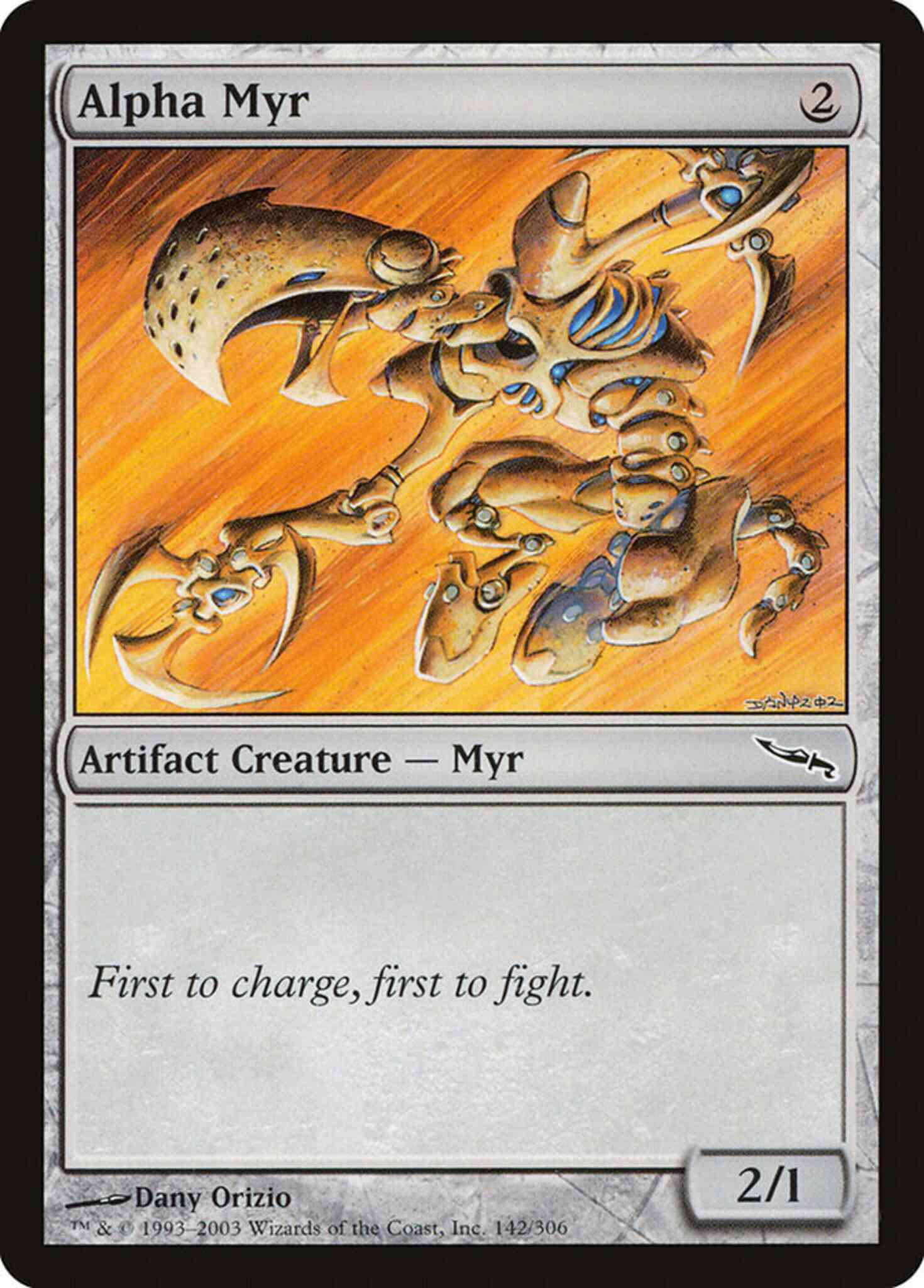 Alpha myr 142 – Magic Alpha Myr [142] [Mirrodin] [Non-Foil]