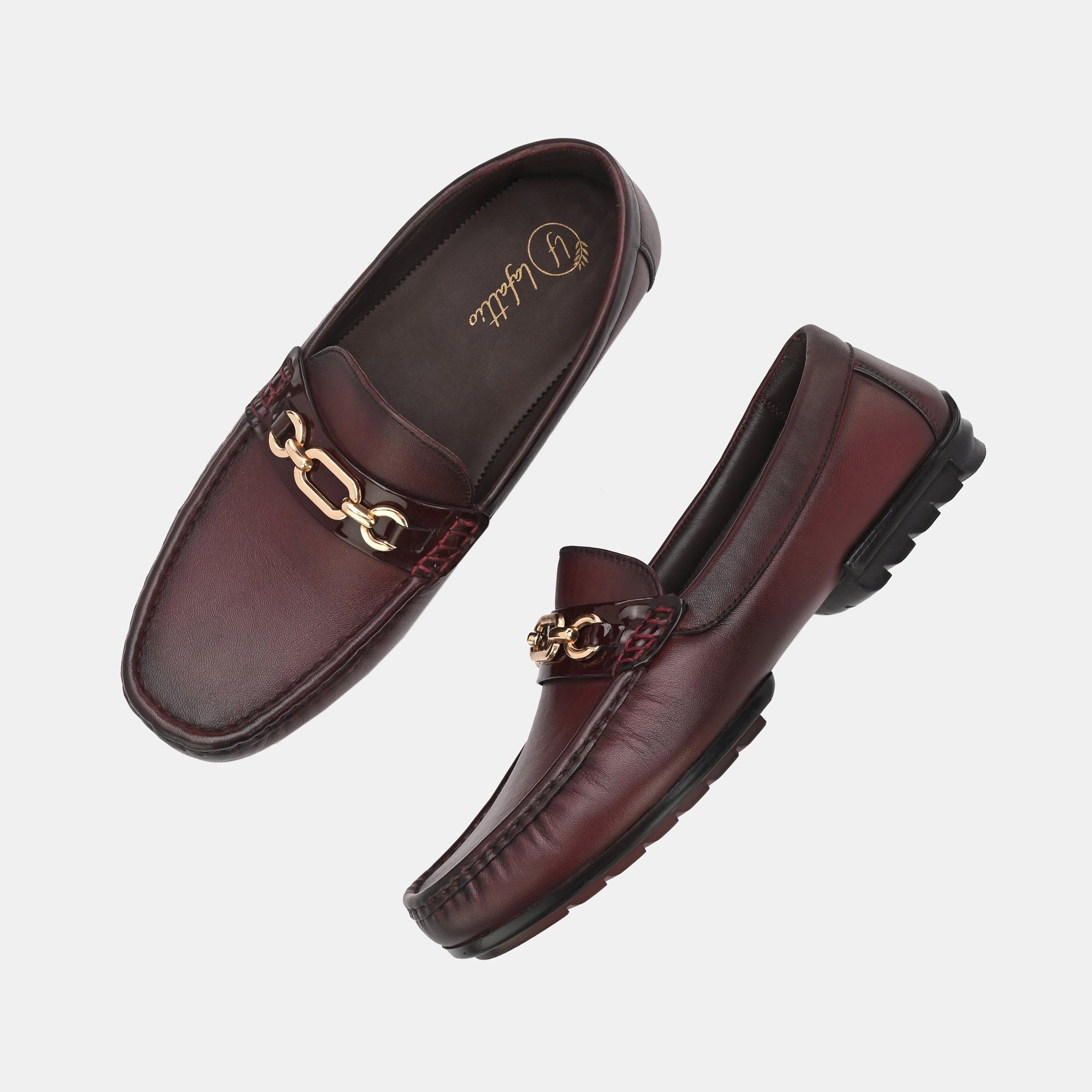 Cherry Buckled Loafers by Lafattio - view 5