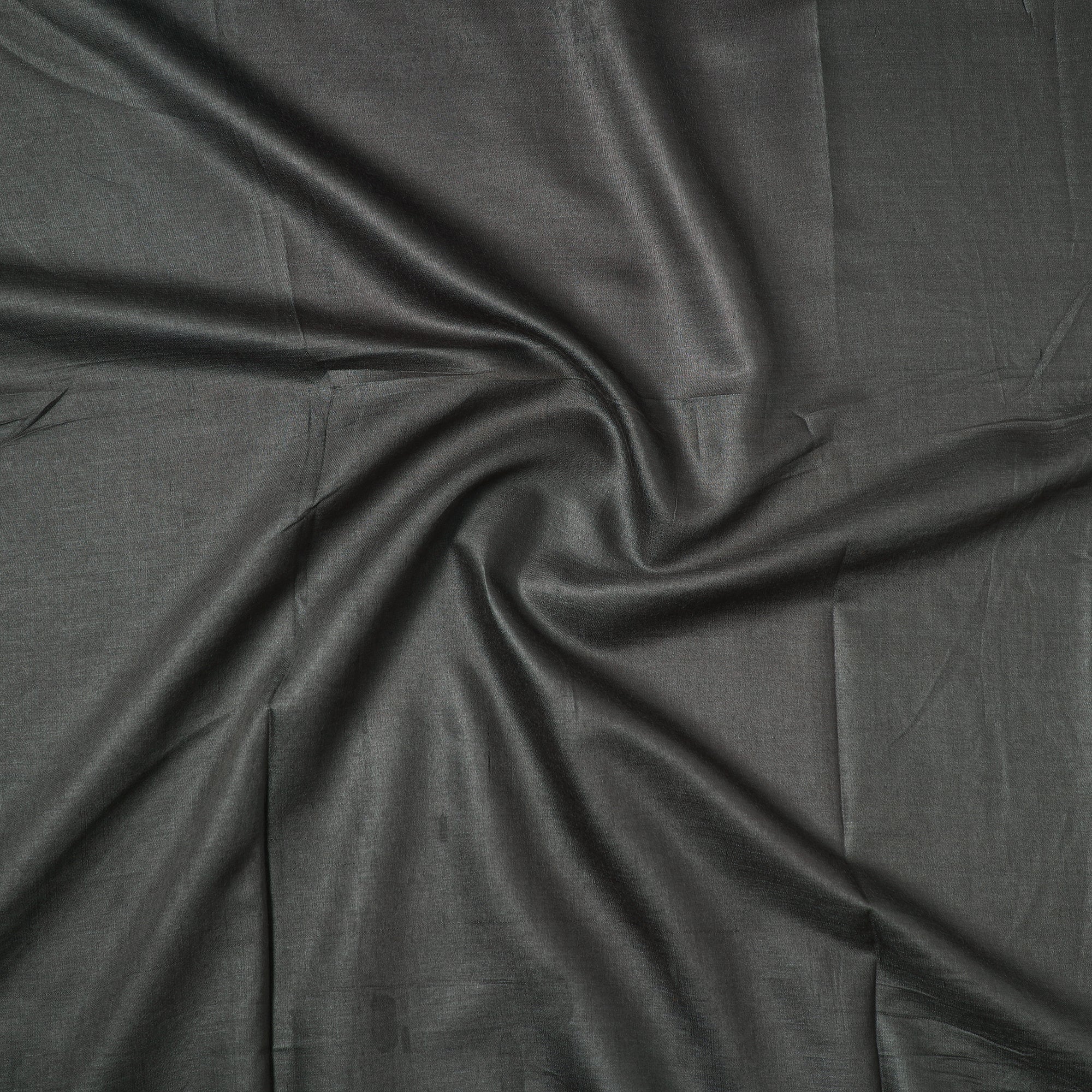 ITOKRI CRAFTS INITIATIVE Black - Vidarbha Tussar Silk Cotton Handloom Precut Fabric (1.1 meter) 50 - view 2