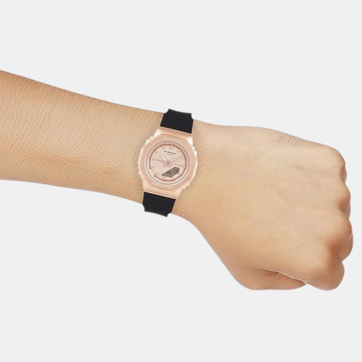Casio G-Shock Women Quartz Rose Gold Dial Analog-Digital Resin Watch G1693 - view 6