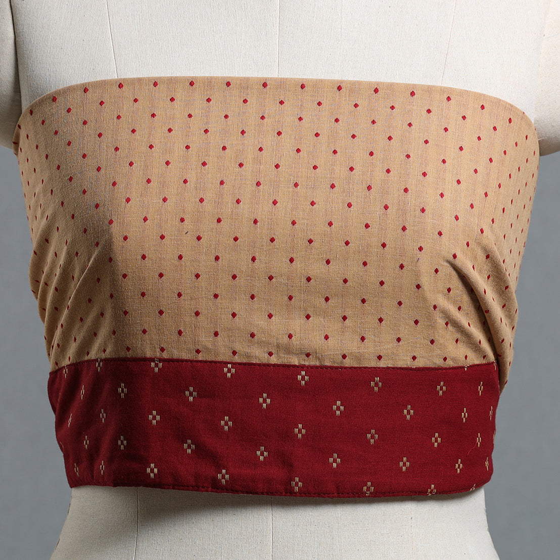NOORI BAZAR Brown - Jacquard Cotton Blouse Piece 10 - view 3