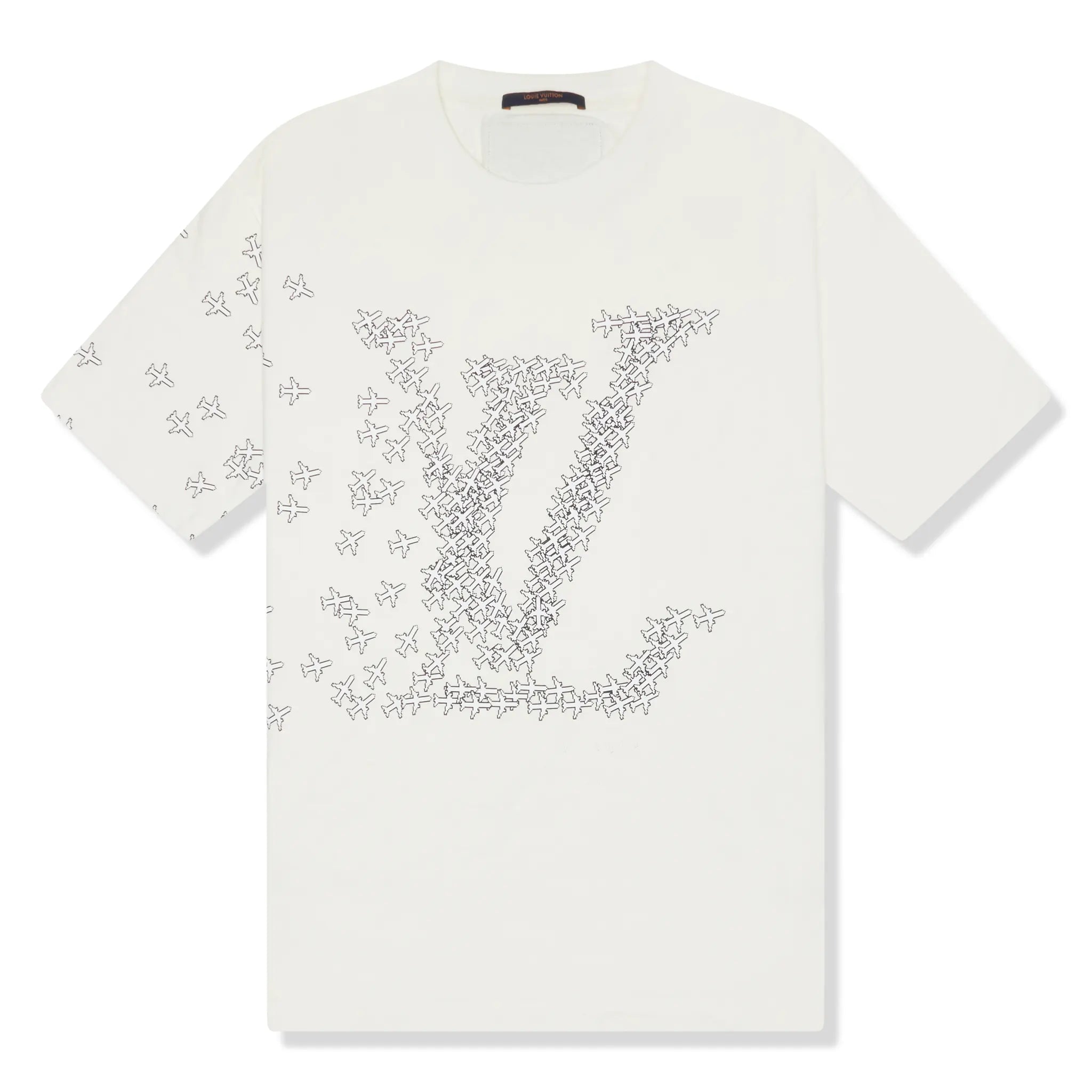 Preloved - Louis Vuitton 2054 Planes White T Shirt