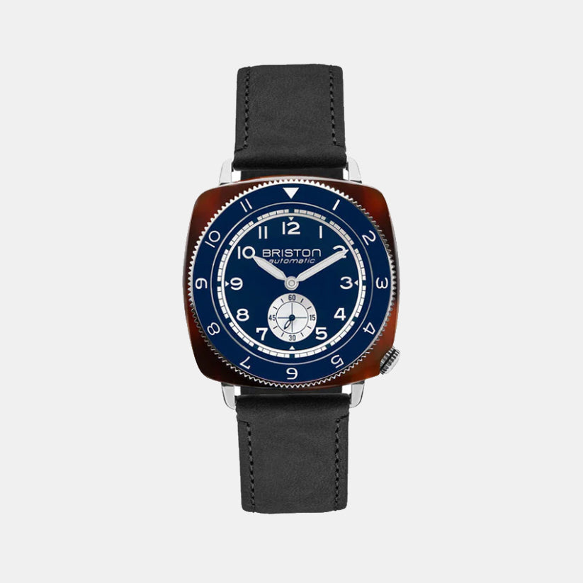 Briston Clubmaster Legend Men Automatic Navy Blue Dial Analog Leather Watch 241639.SA.T.15W.CH