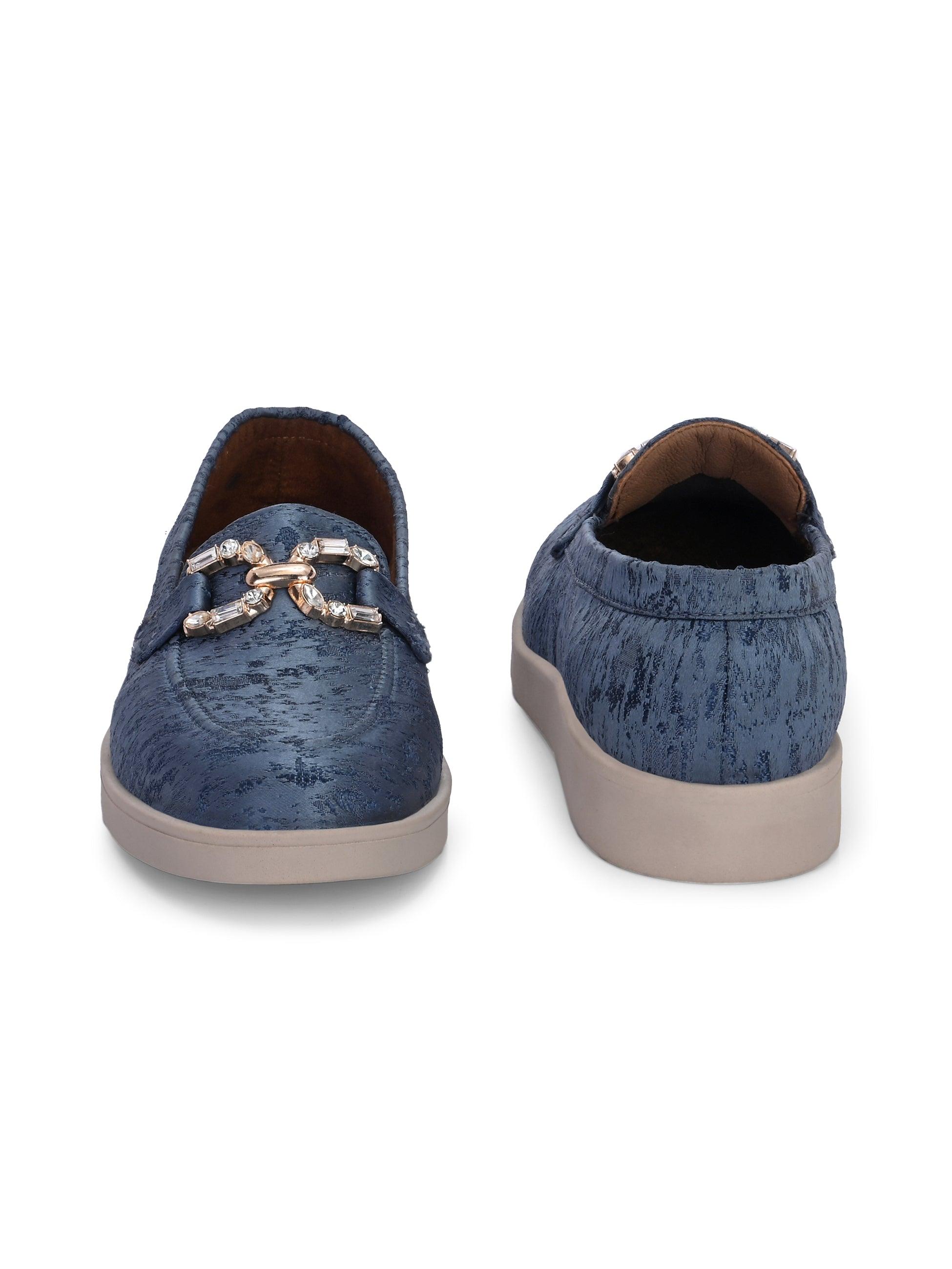 ladybossbyegoss Blue Diamond Casual Loafers by Lady Boss - view 7
