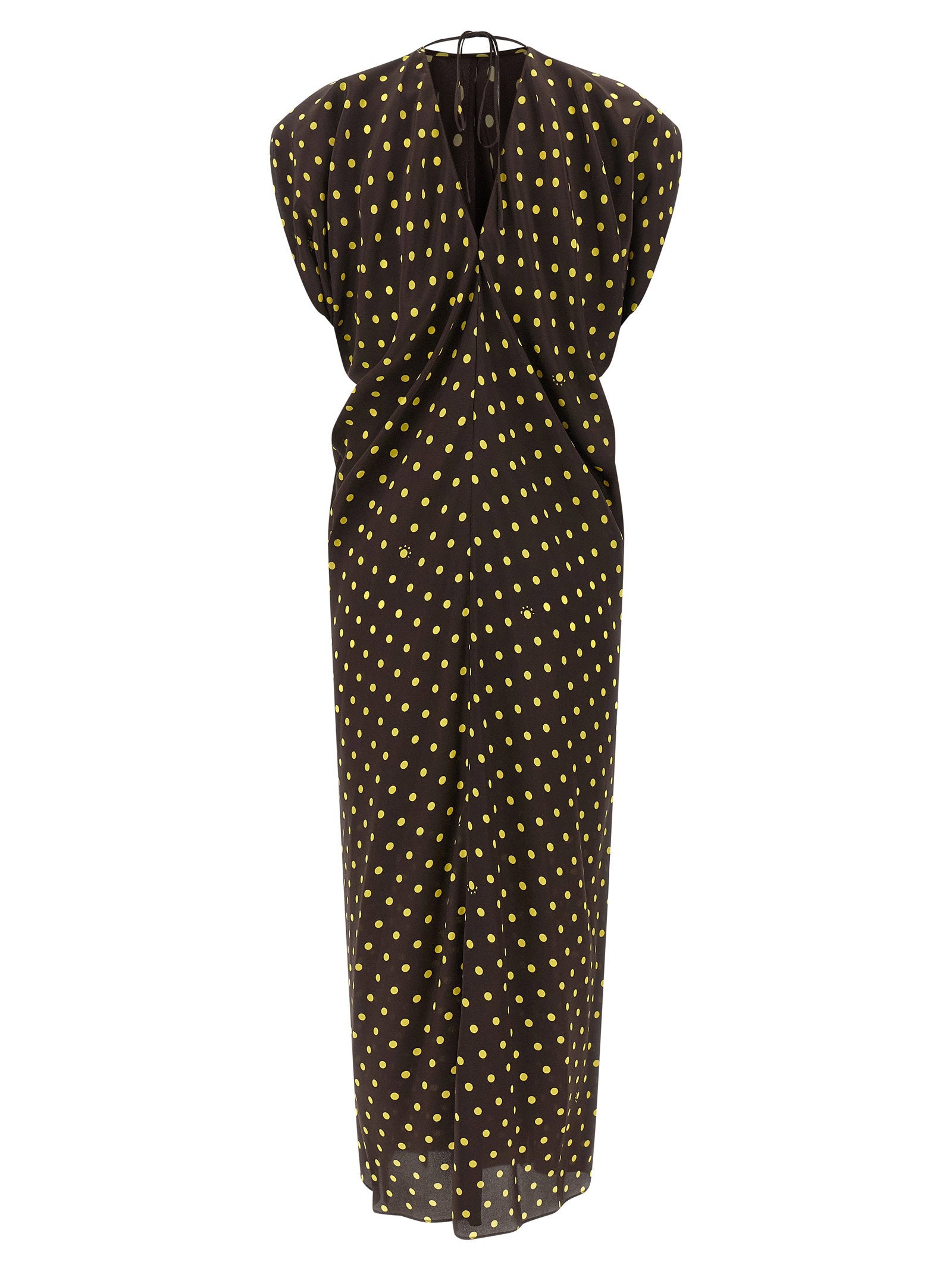 Marni Polka Rhythm Dress – 53% silk, 47% polyamide - view 2