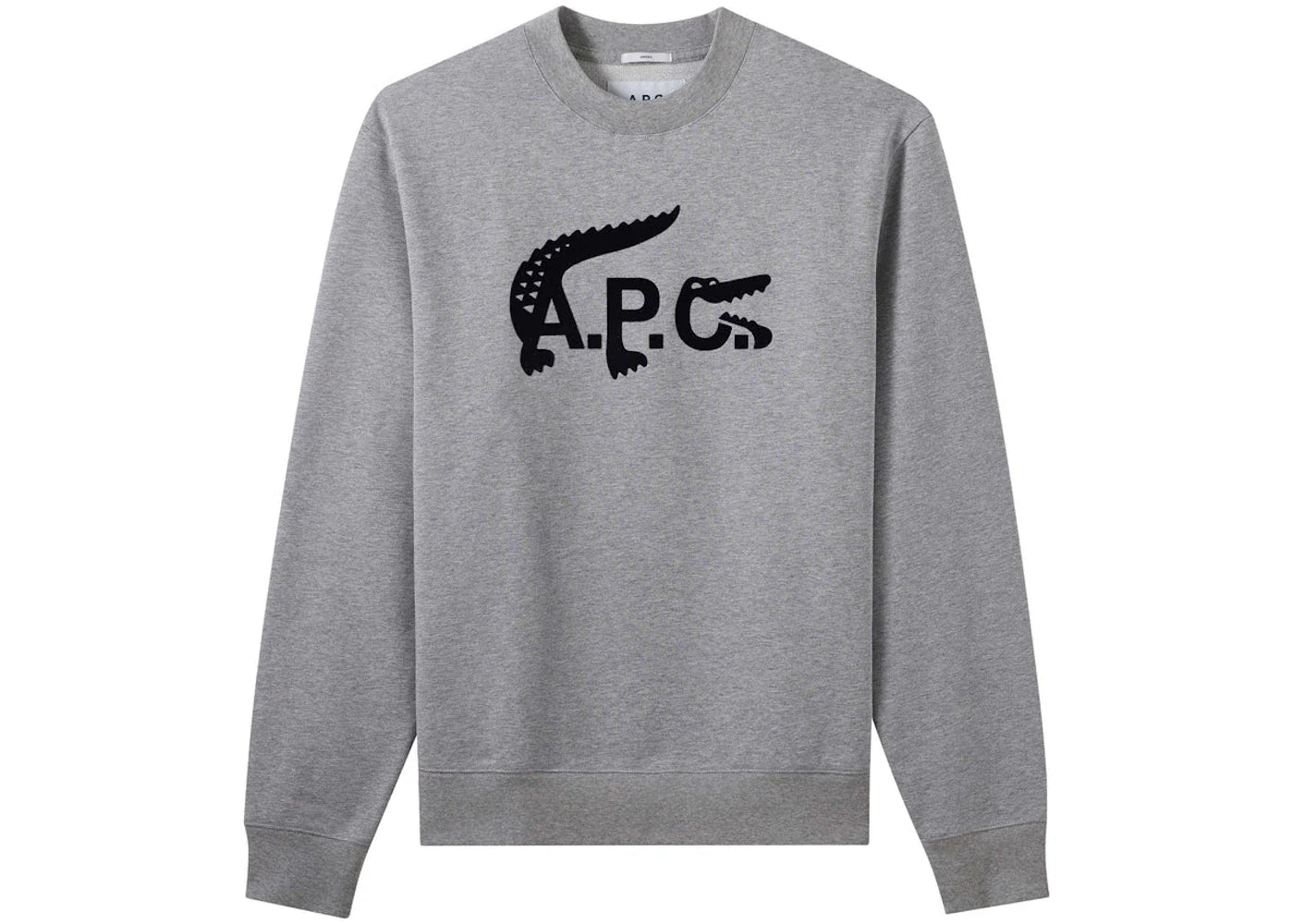 P c x – A.P.C. x Lacoste Sweatshirt Heather Gray