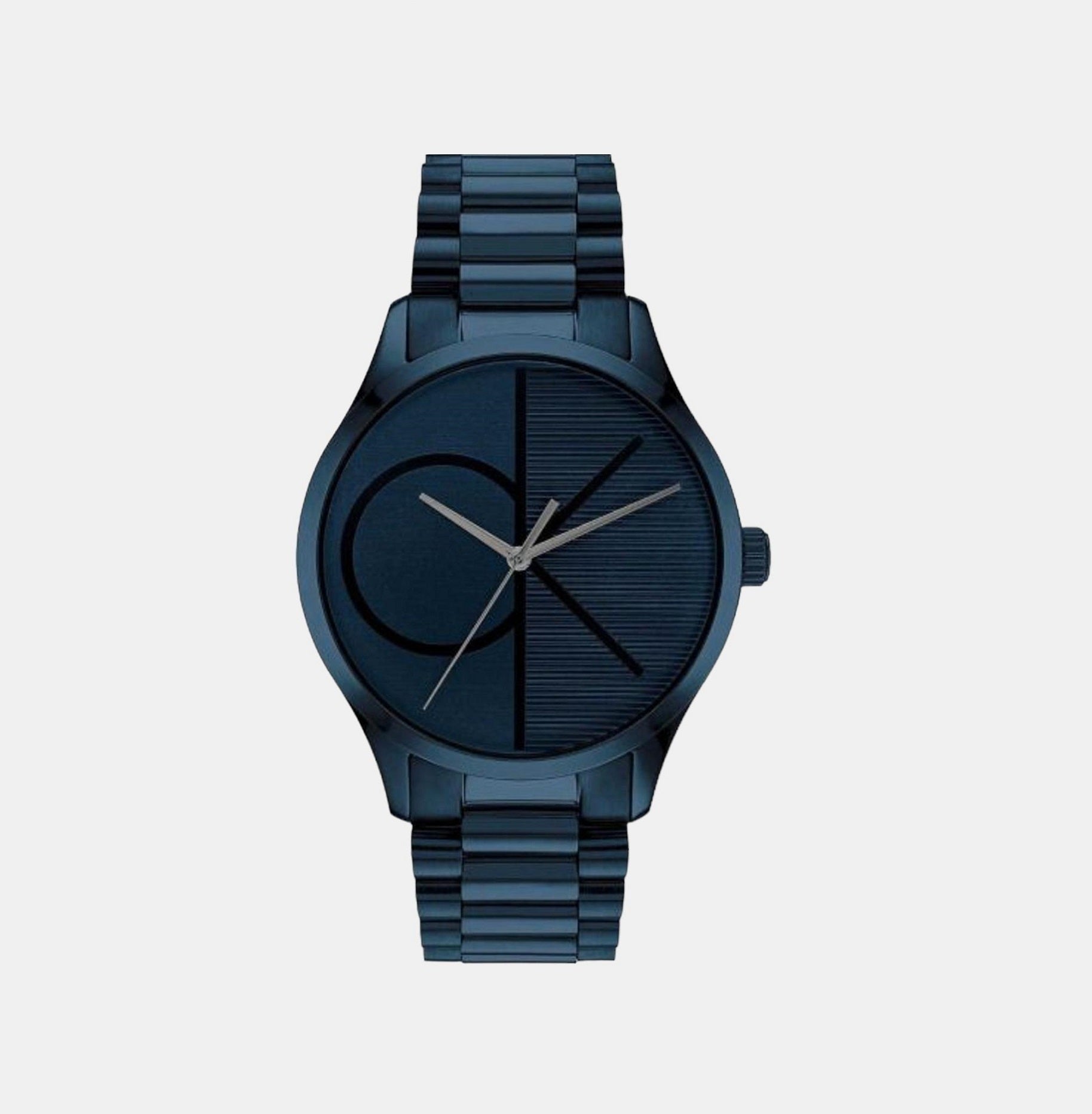 Calvin Klein Ck Iconic Unisex Quartz Blue Dial Analog Stainless Steel Watch 25200166
