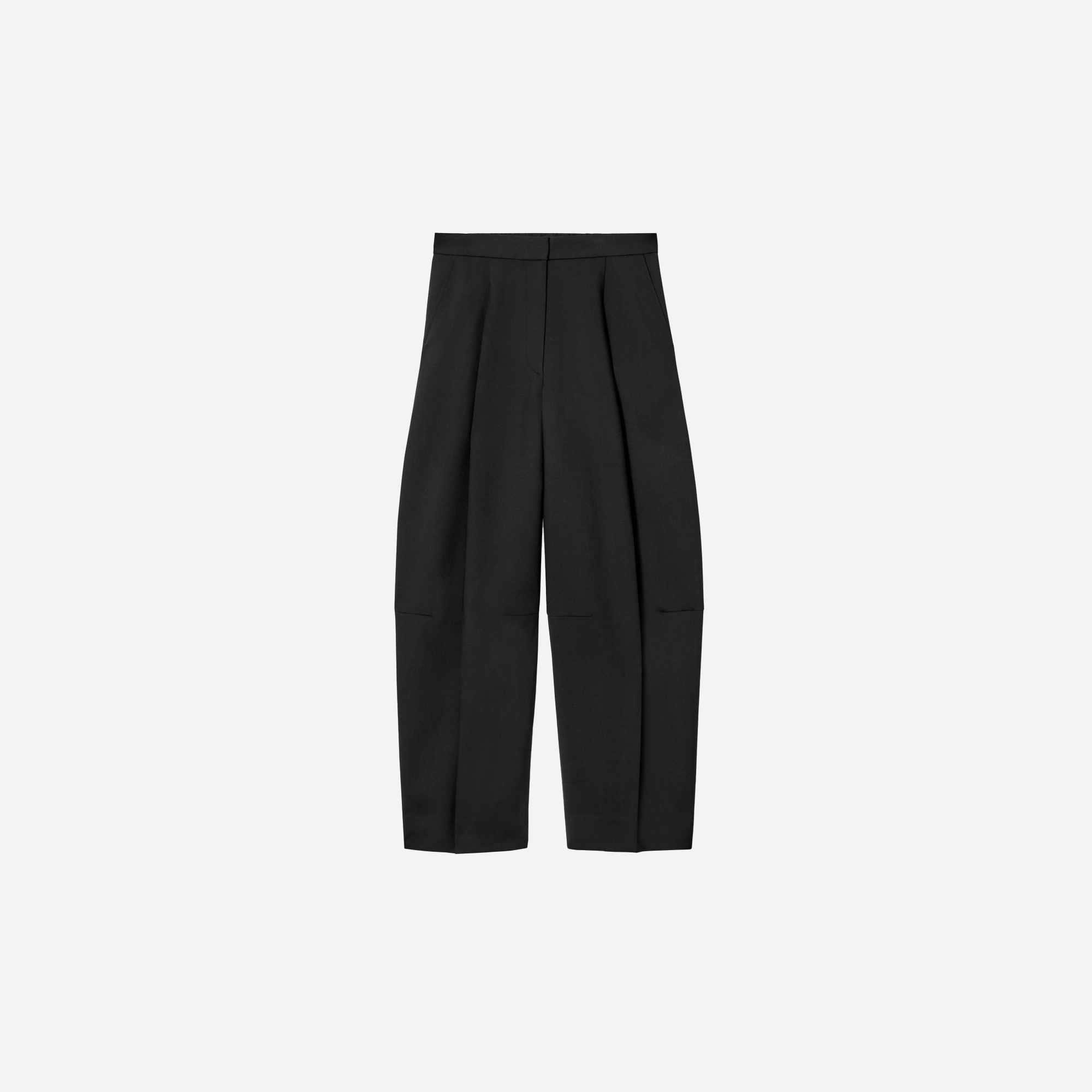 Cos Wool-Blend Wide-Leg Pants – Black