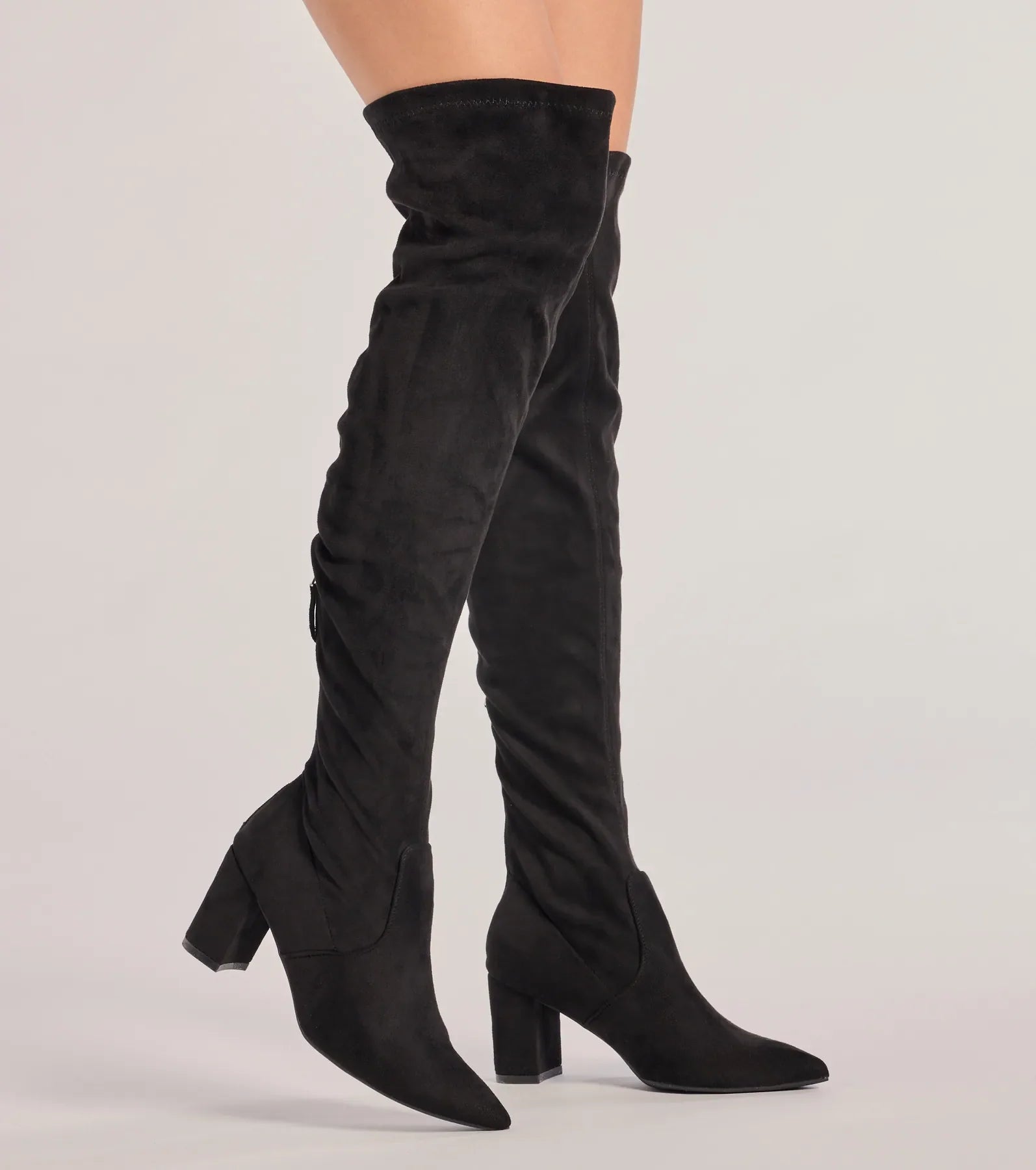 Windsor Feelin' Fab Faux Suede Over-The-Knee Boots