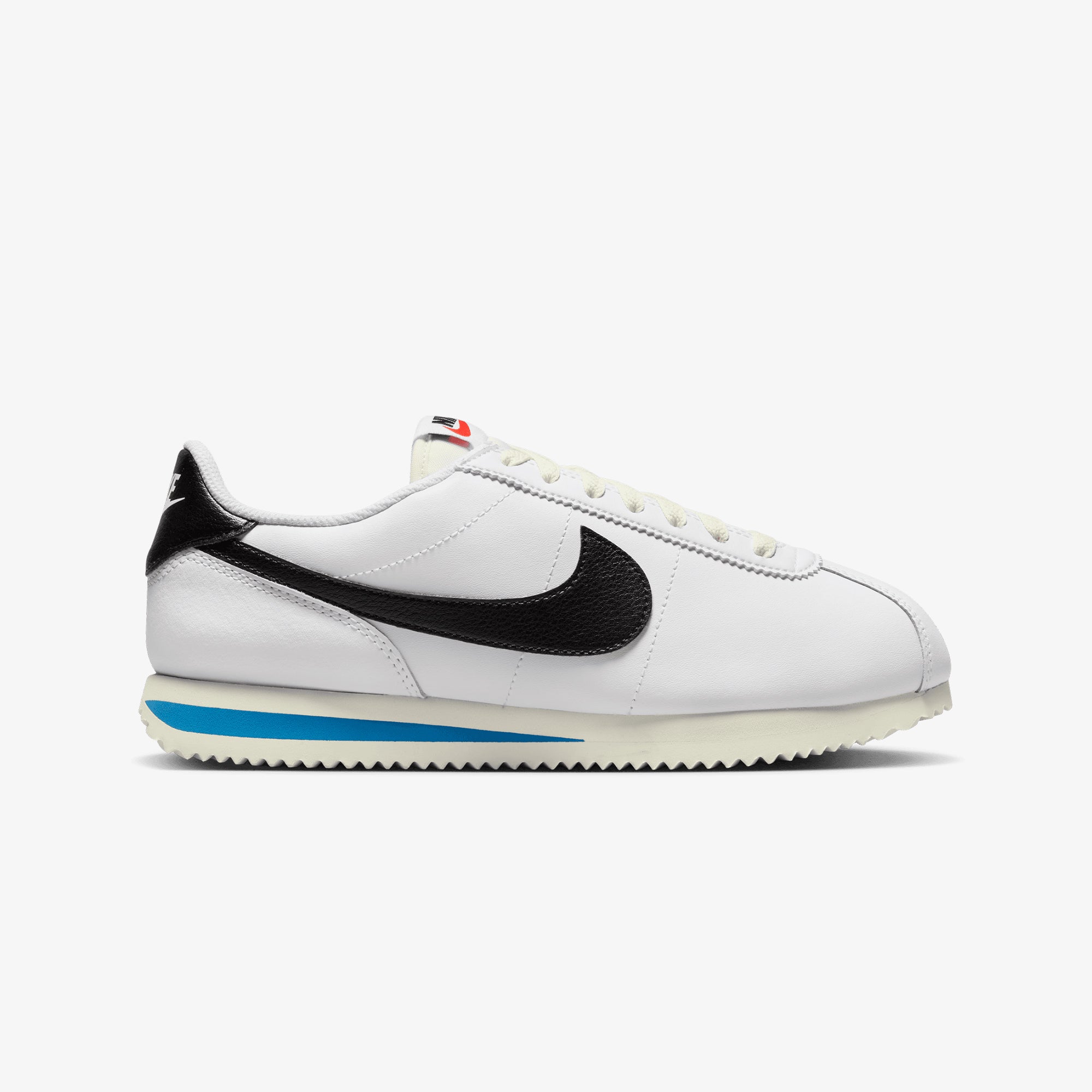 Nike | CORTEZ { WHITE/BLACK-LT PHOTO BLUE-SAIL - view 5