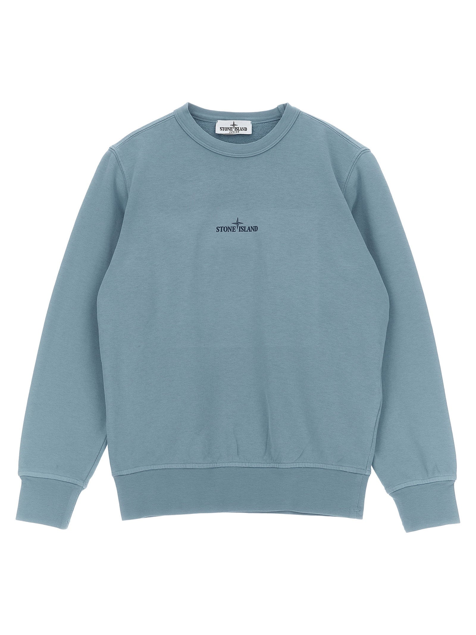 Stone Island Junior Logo Print Sweatshirt – 100% cotton