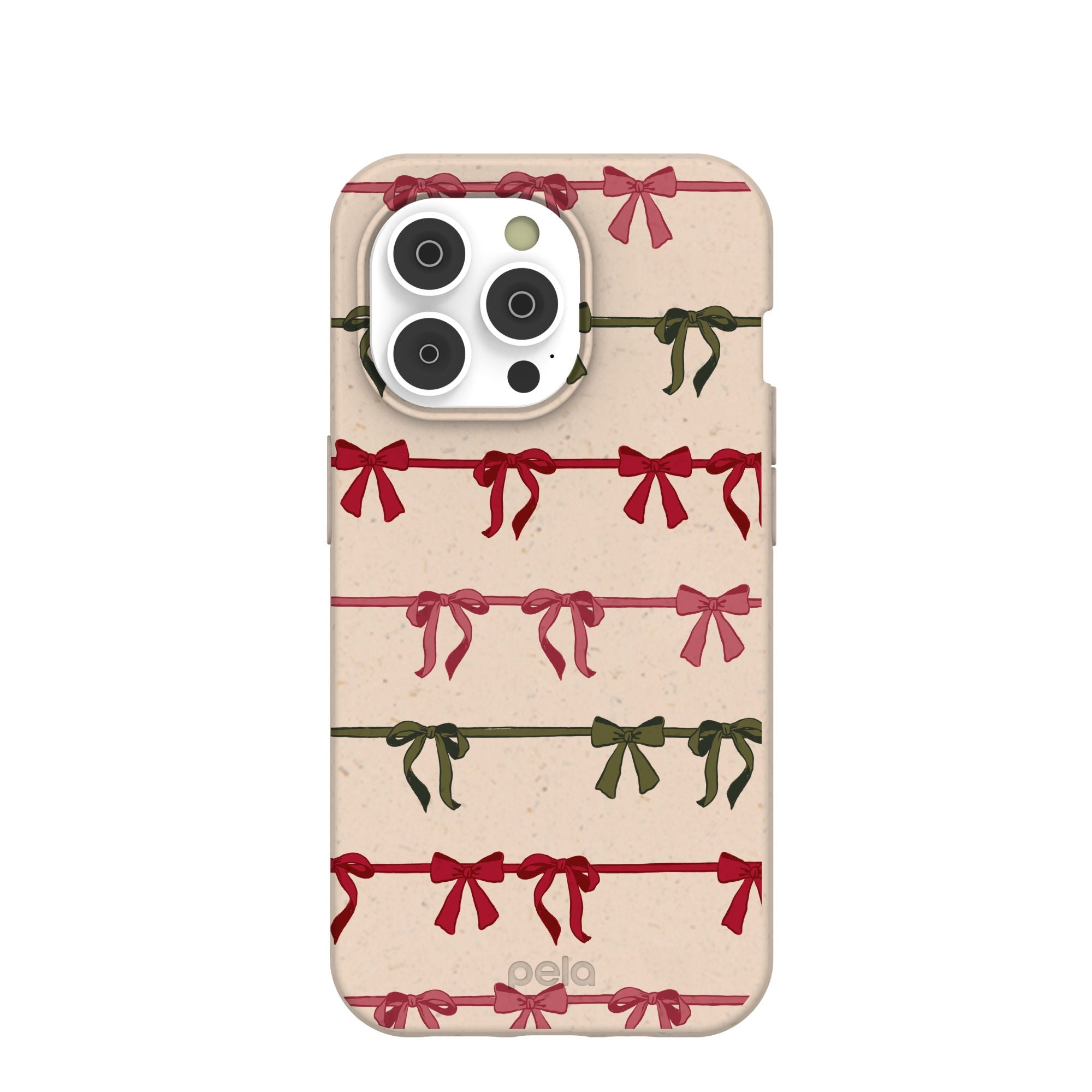 Pela Case Seashell Holiday Bows iPhone 14 Pro Case