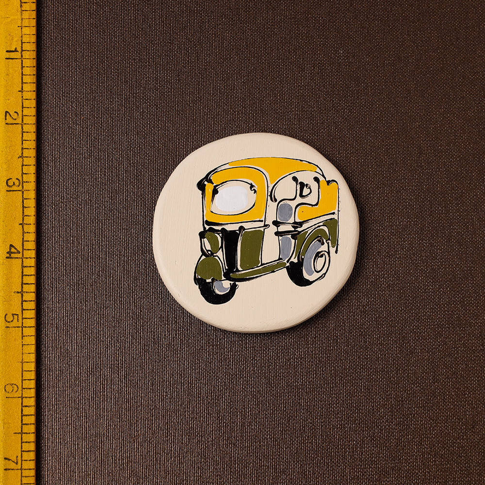 SASHA Auto - Handpainted Terracotta Fridge Magnet