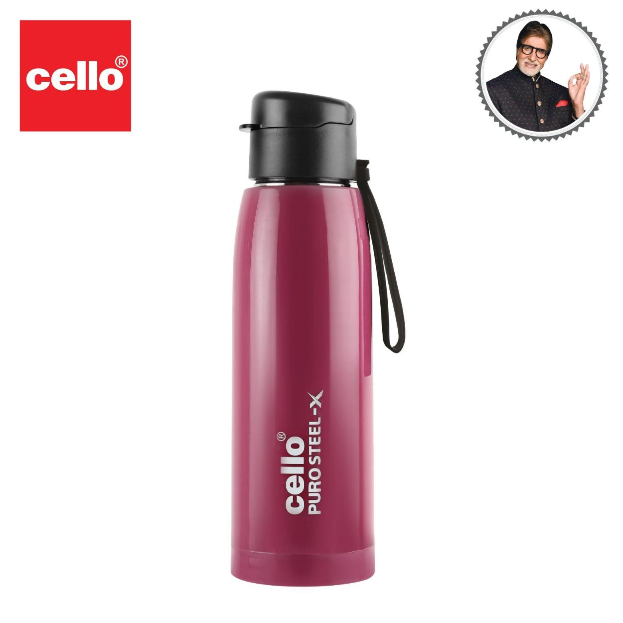 Cello Puro Steel-X Cooper 600 Water Bottle, 630ml - view 29