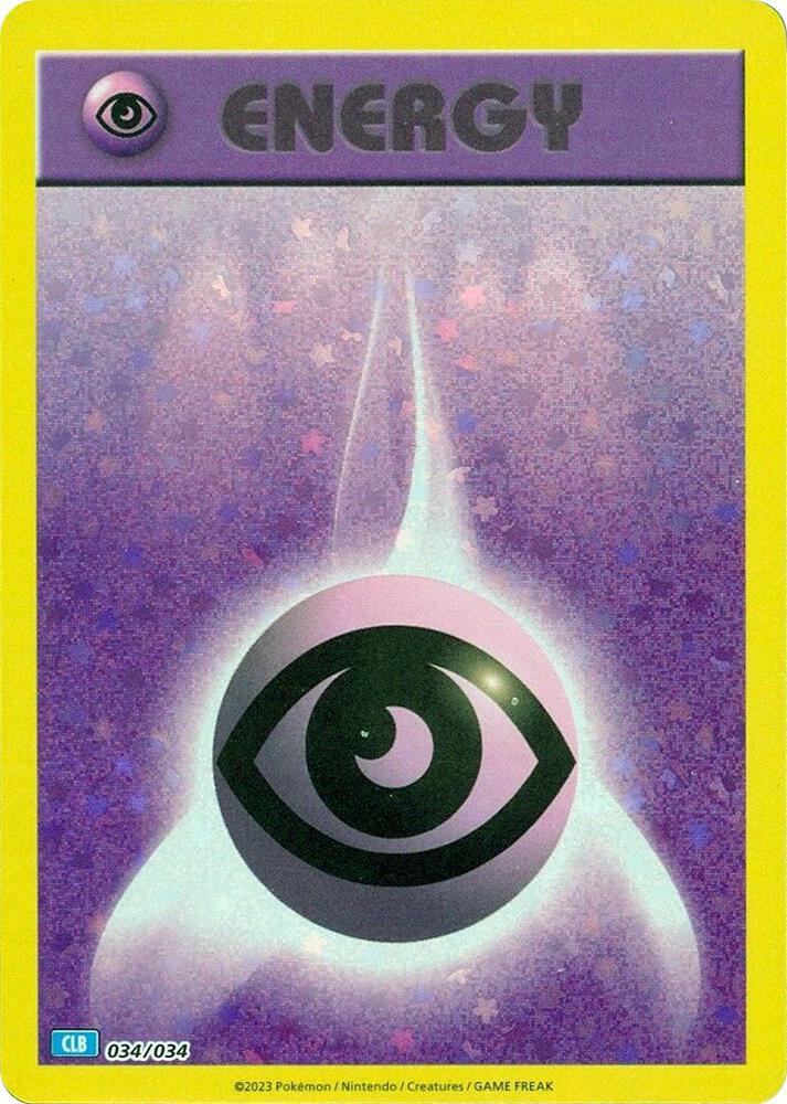 Pokémon Basic Psychic Energy - 034/034 - Promo - CLB [tcgc-CLB034] [Holo]