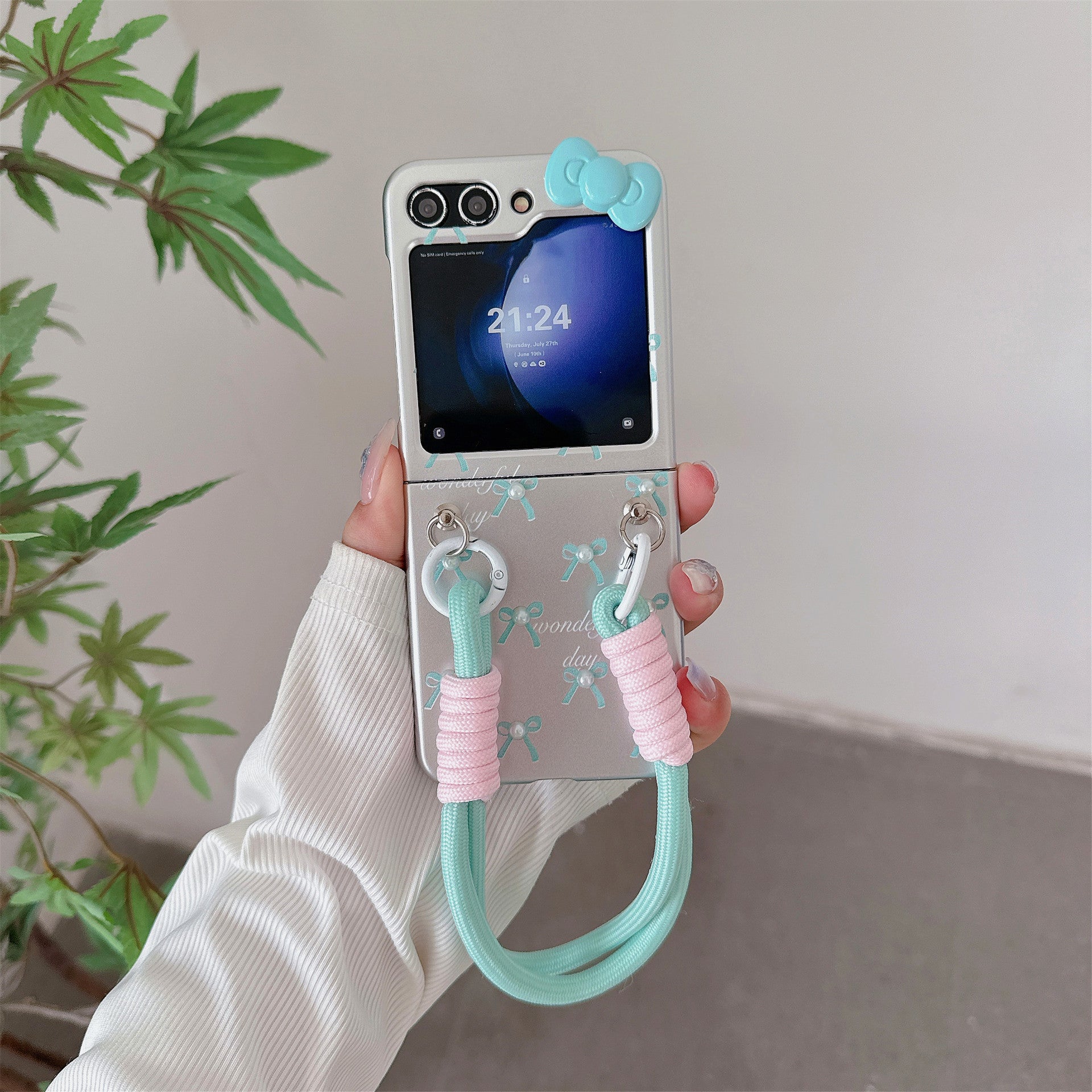 Peeperly Endearing 3D Bow Decor Case with Charm - Samsung