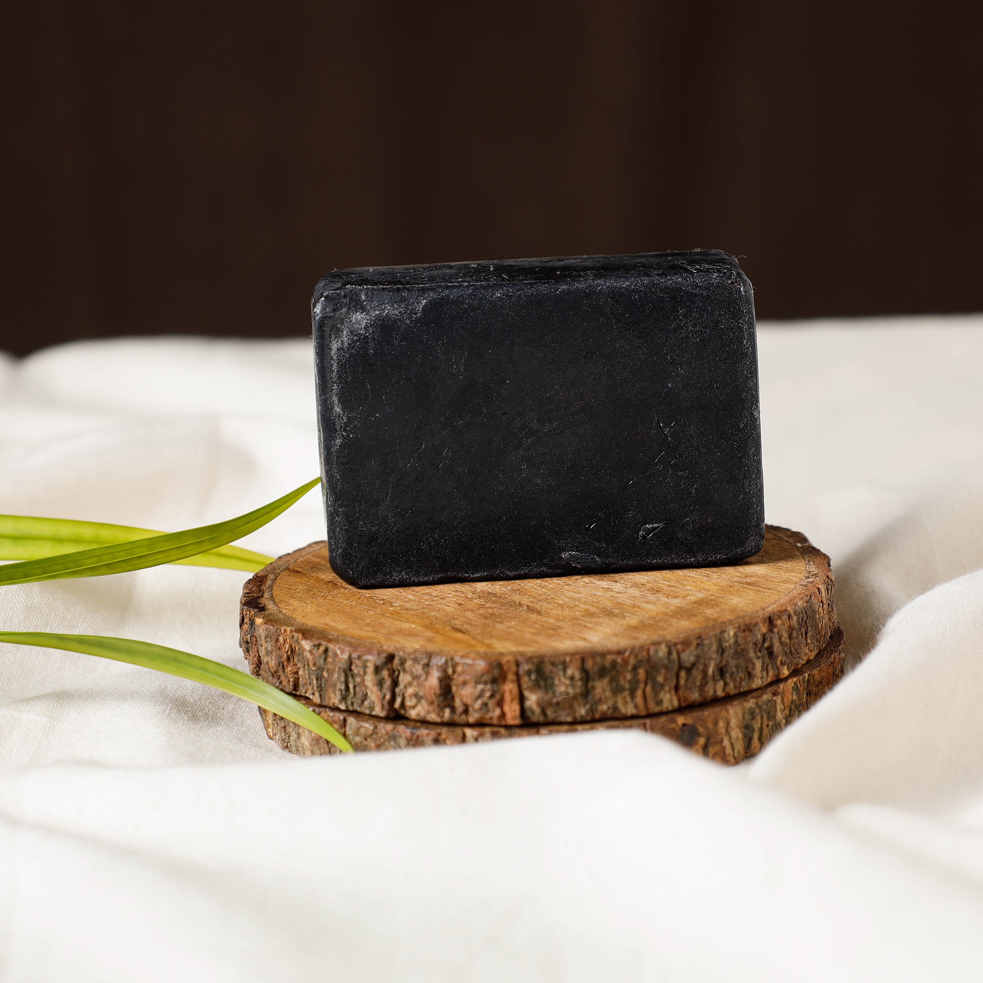 ITOKRI CRAFTS INITIATIVE Bihra Handmade Natural Charcoal Almond Soap (100gm) - view 2