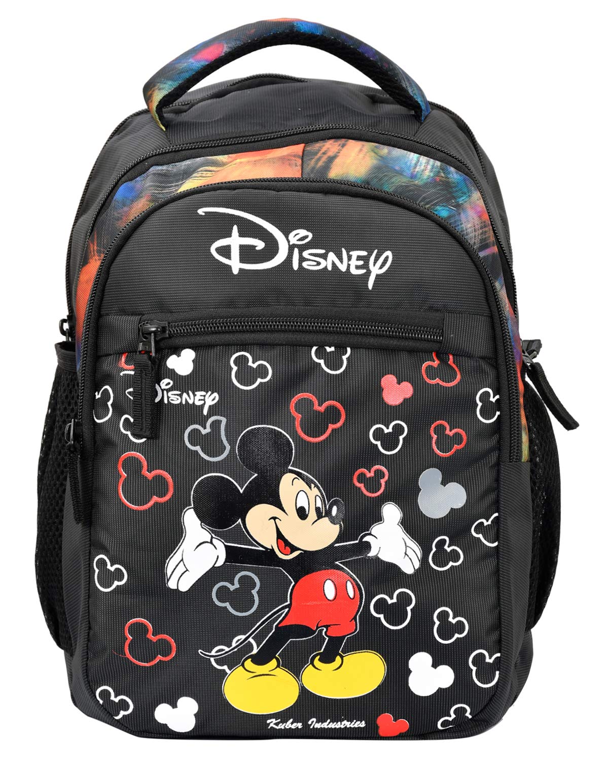 Fun Homes Disney Mickey Mouse 15 Inch Waterproof Polyster School Bag,Backpack for Kids, Black (Fun0771) - view 2