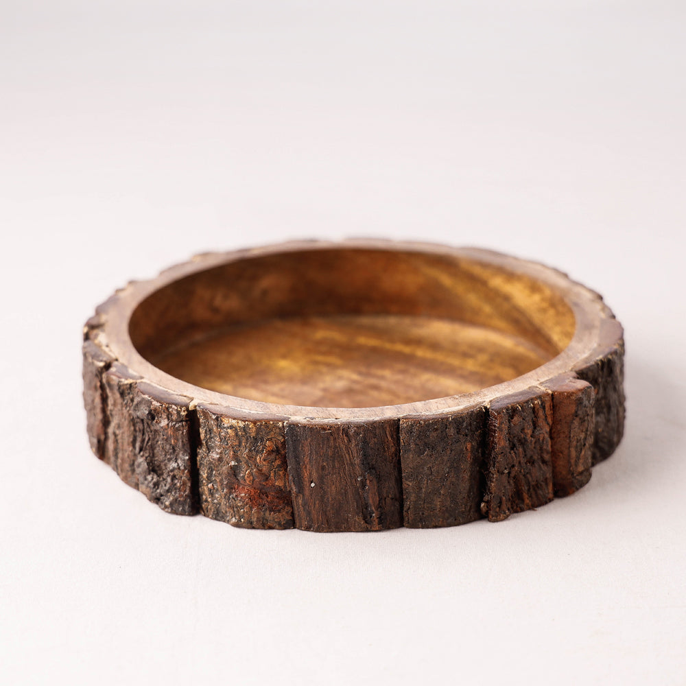 HAVELI CHRONICLES Brown - Handcrafted Mango Wooden Bowls (set of 3) - view 2