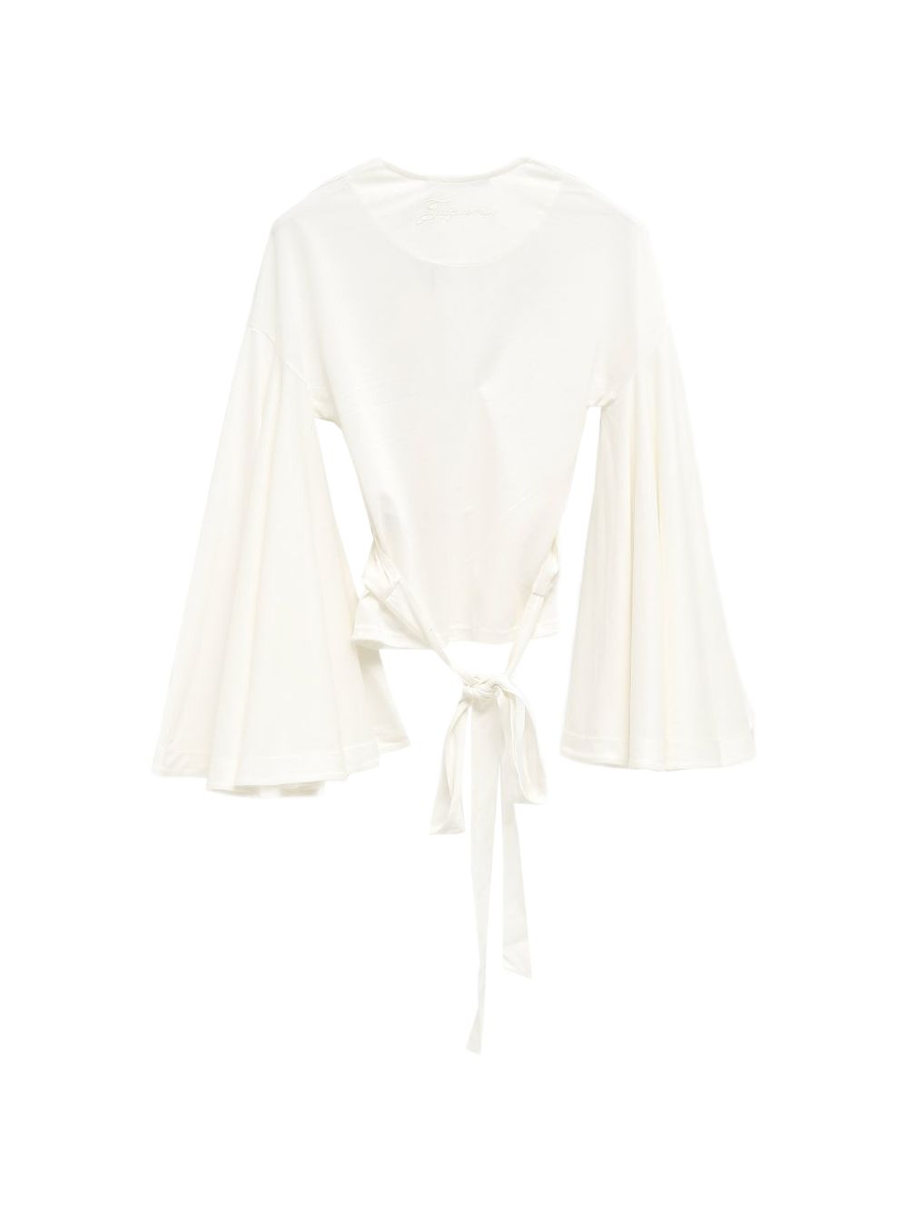Jacquemus V-neck long sleeves La Cache Coeur Ventadou top - view 2