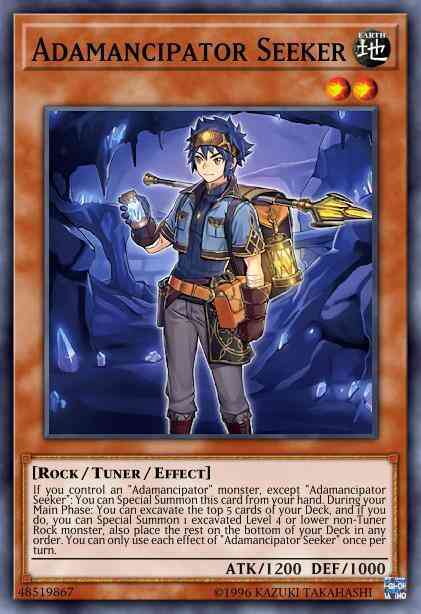 Yu-Gi-Oh! Adamancipator Seeker - SESL-EN001 - Secret Rare - 1st Edition