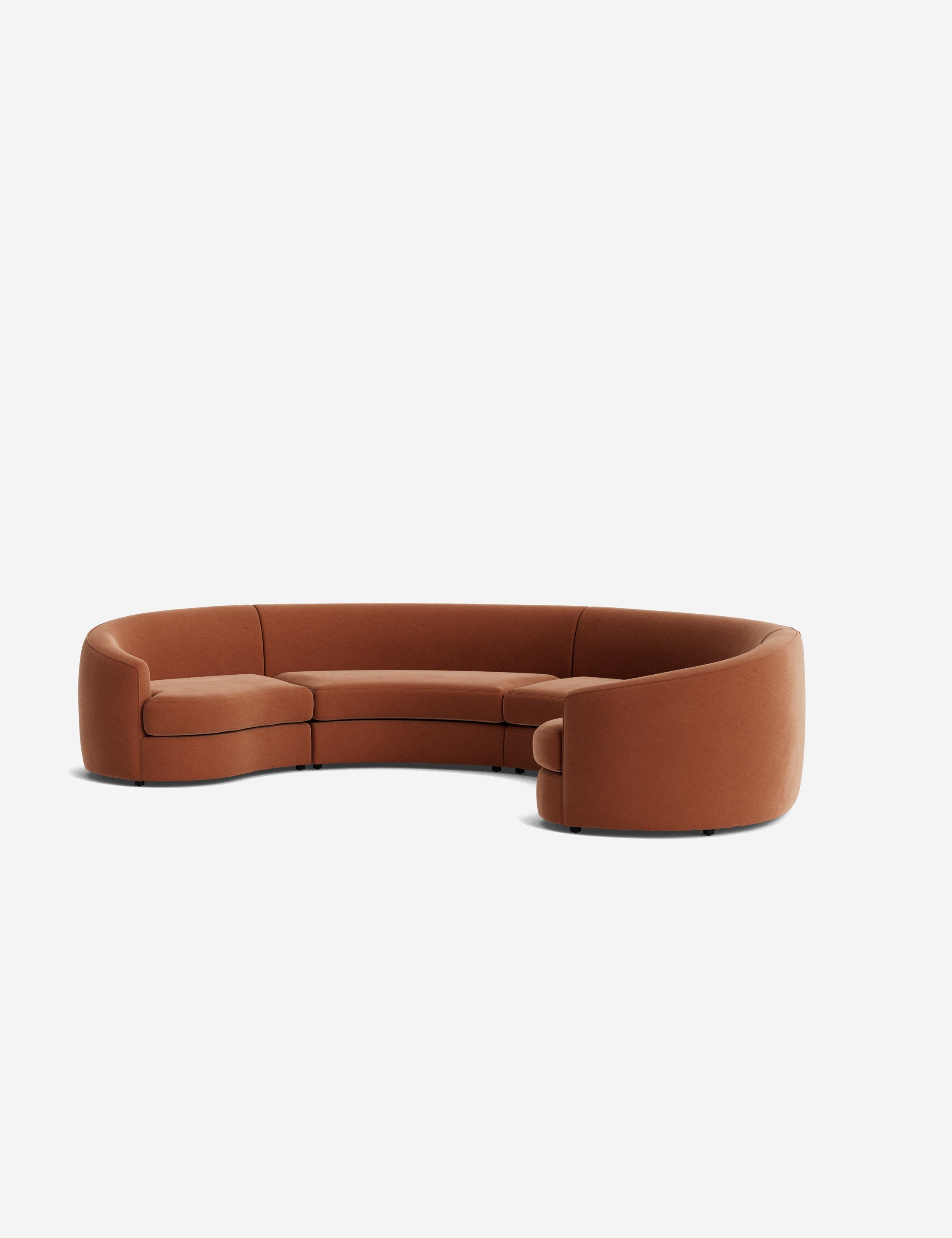 Lulu and Georgia Imada Modular Curved Sectional Sofa - view 118