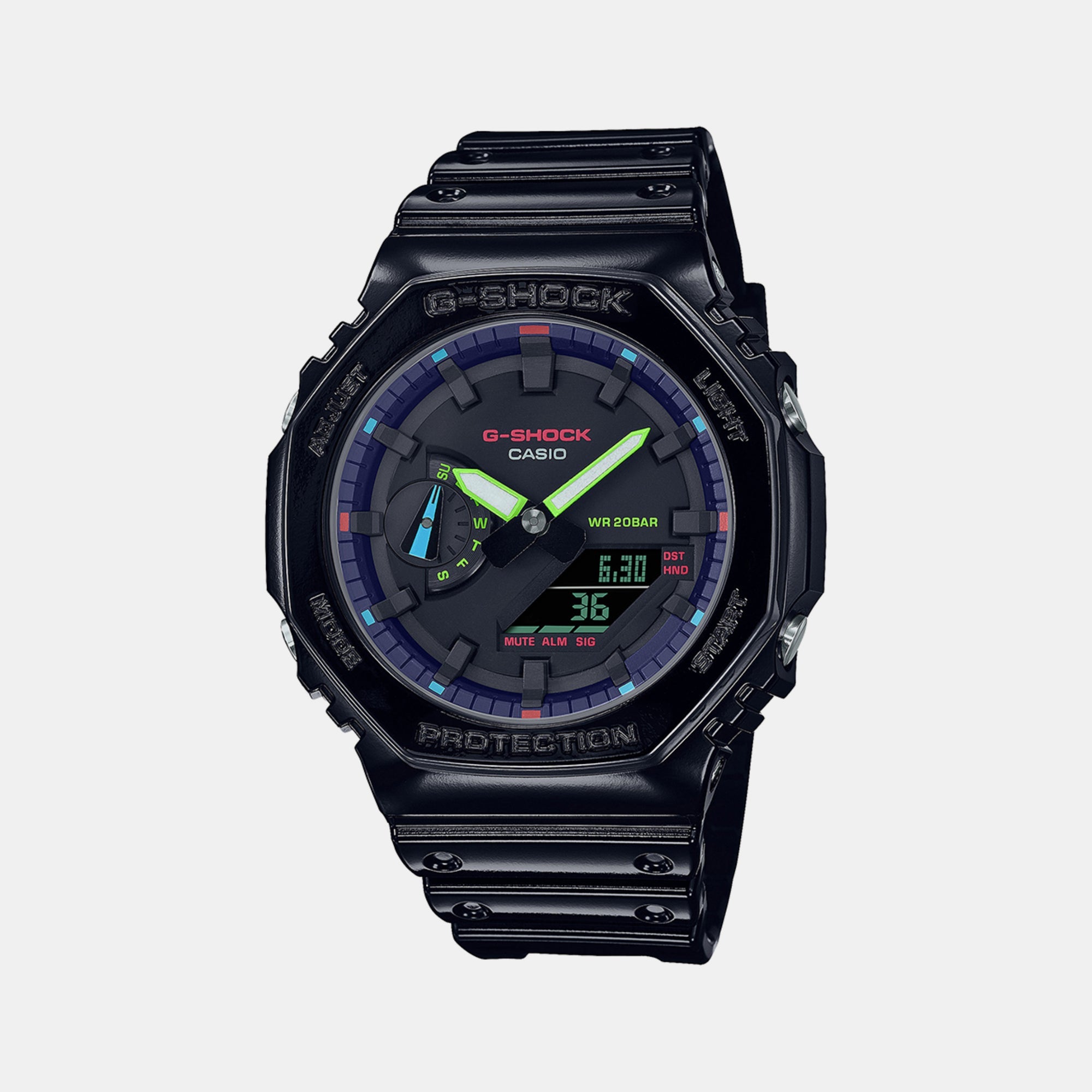 Casio G-Shock Men Quartz Black Dial Analog-Digital Resin Watch G1367